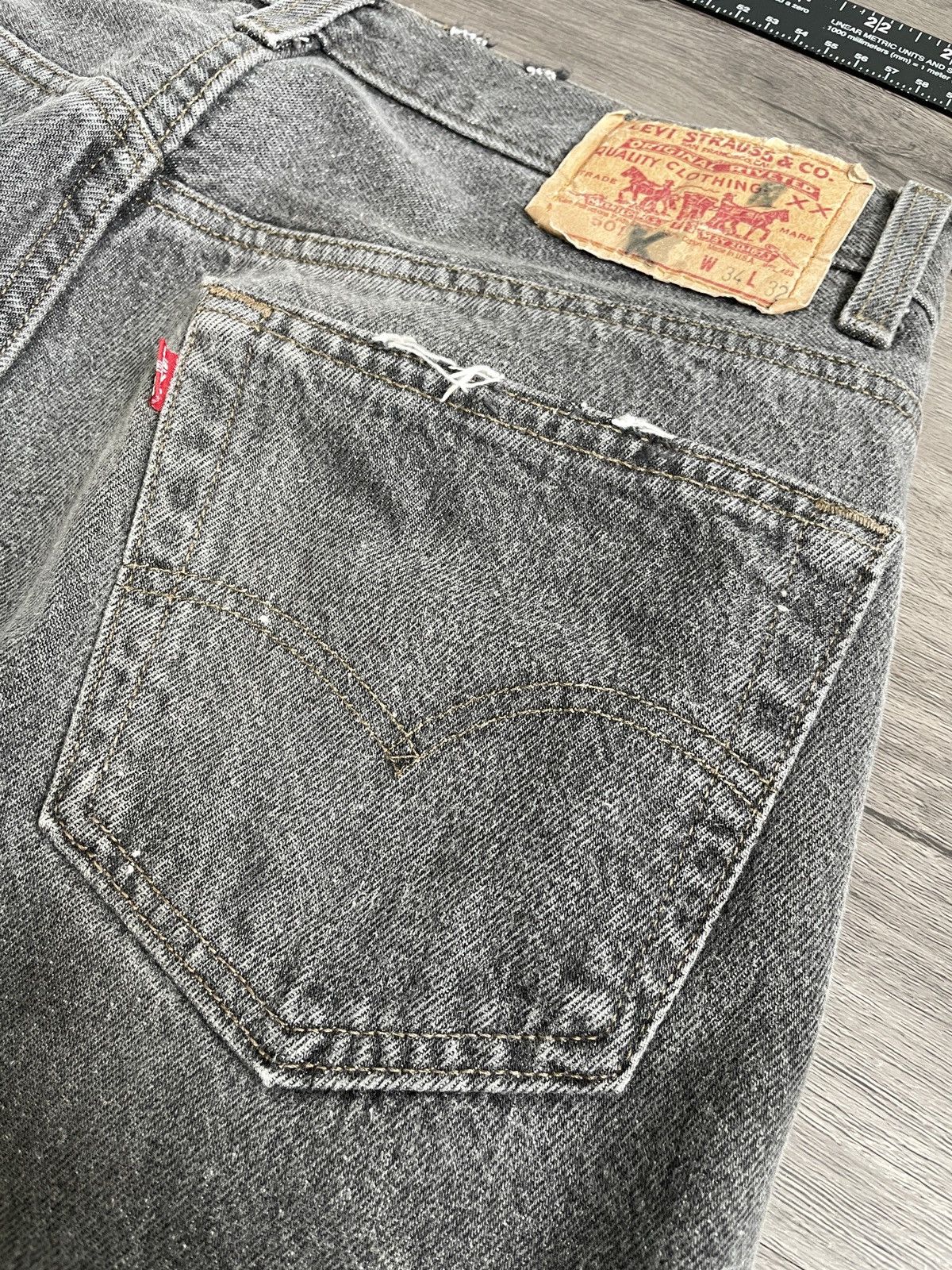 Levi's × Levi's Vintage Clothing × Vintage Vintage USA Levi’s 501 “Straight Leg” Denim Pants (Sz.34) Size US 34 / EU 50 - 2 Thumbnail