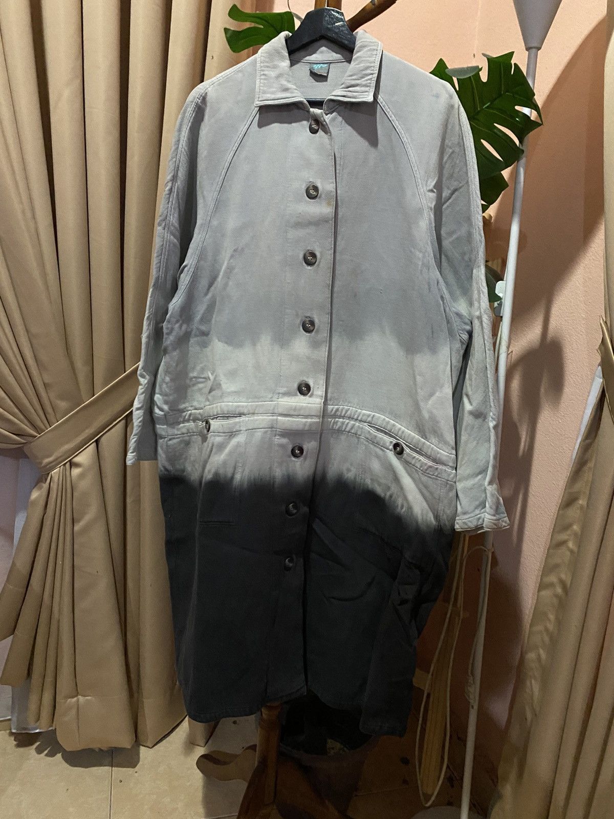 Michiko Koshino London Vintage Mr. Michiko Gradient Trench Coat | 90s Avant-Garde Size US L / EU 52-54 / 3 - 5 Thumbnail