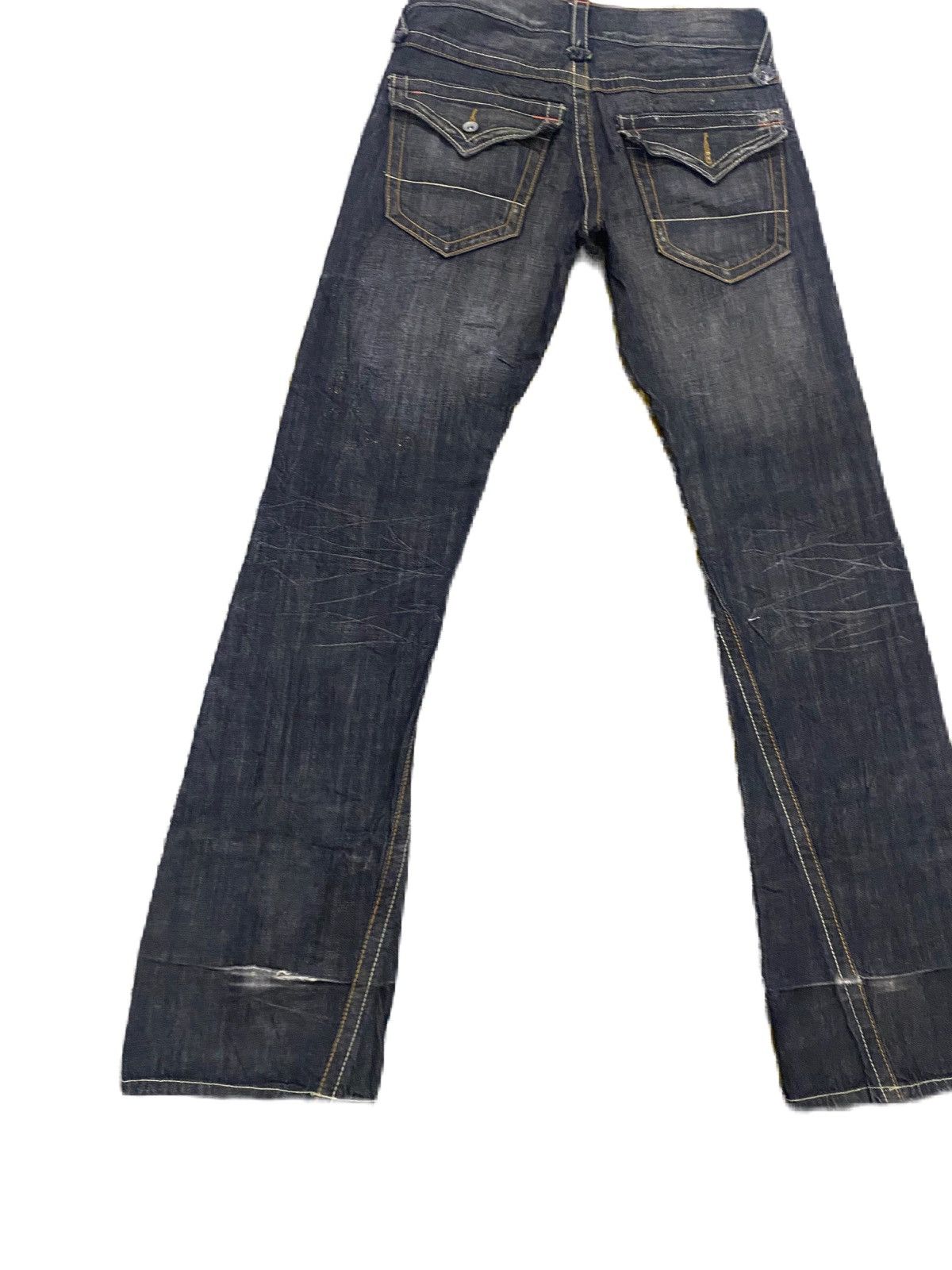 Japanese Brand × Junya Watanabe × semanticdesign FLARE JEANS JAPAN BRAND SEMANTIC DESIGN RIPPED STYLE DENIM Size US 32 / EU 48 - 2 Thumbnail