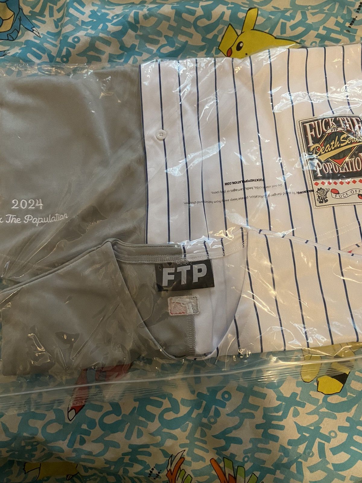 Fuck The Population FTP Rivals Baseball Jersey Gray XL Size US XL / EU 56 / 4 - 6 Thumbnail