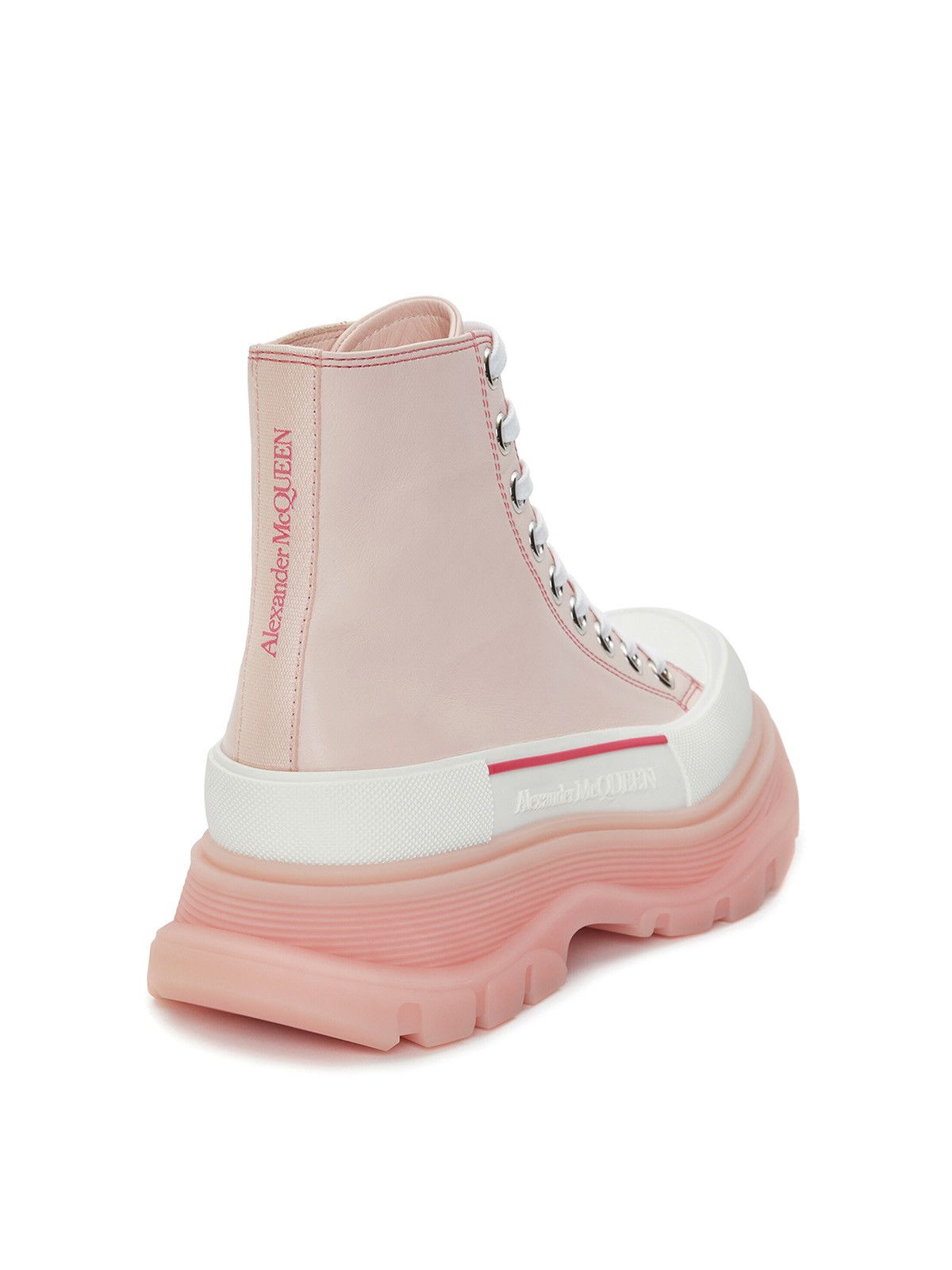 Alexander McQueen o1y0225 Ankle Boots in Light Pink Size US 10 / IT 40 - 3 Thumbnail
