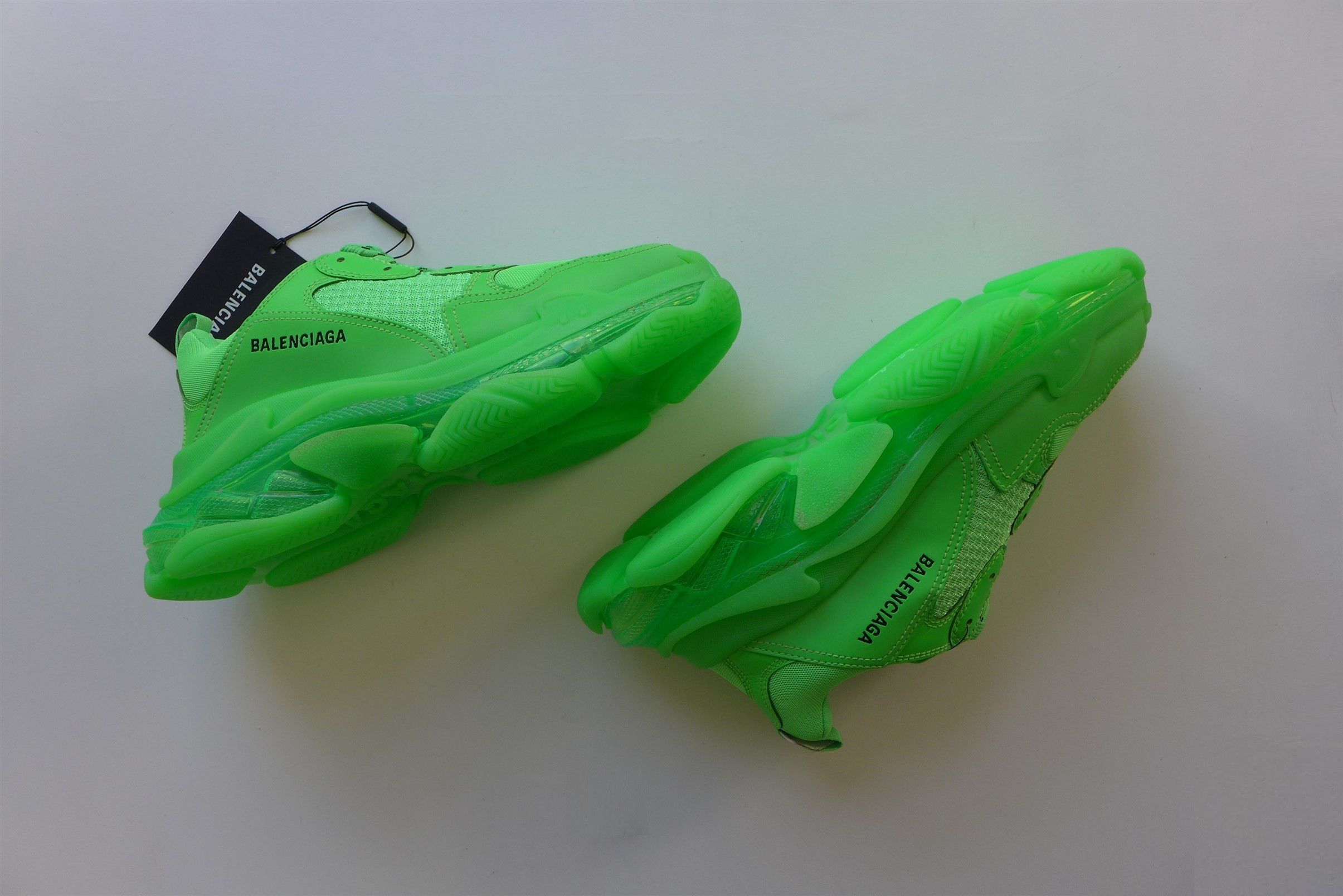 Balenciaga Balenciaga Triple S Sneakers - Neon Green Size US 9 / EU 42 - 8 Thumbnail