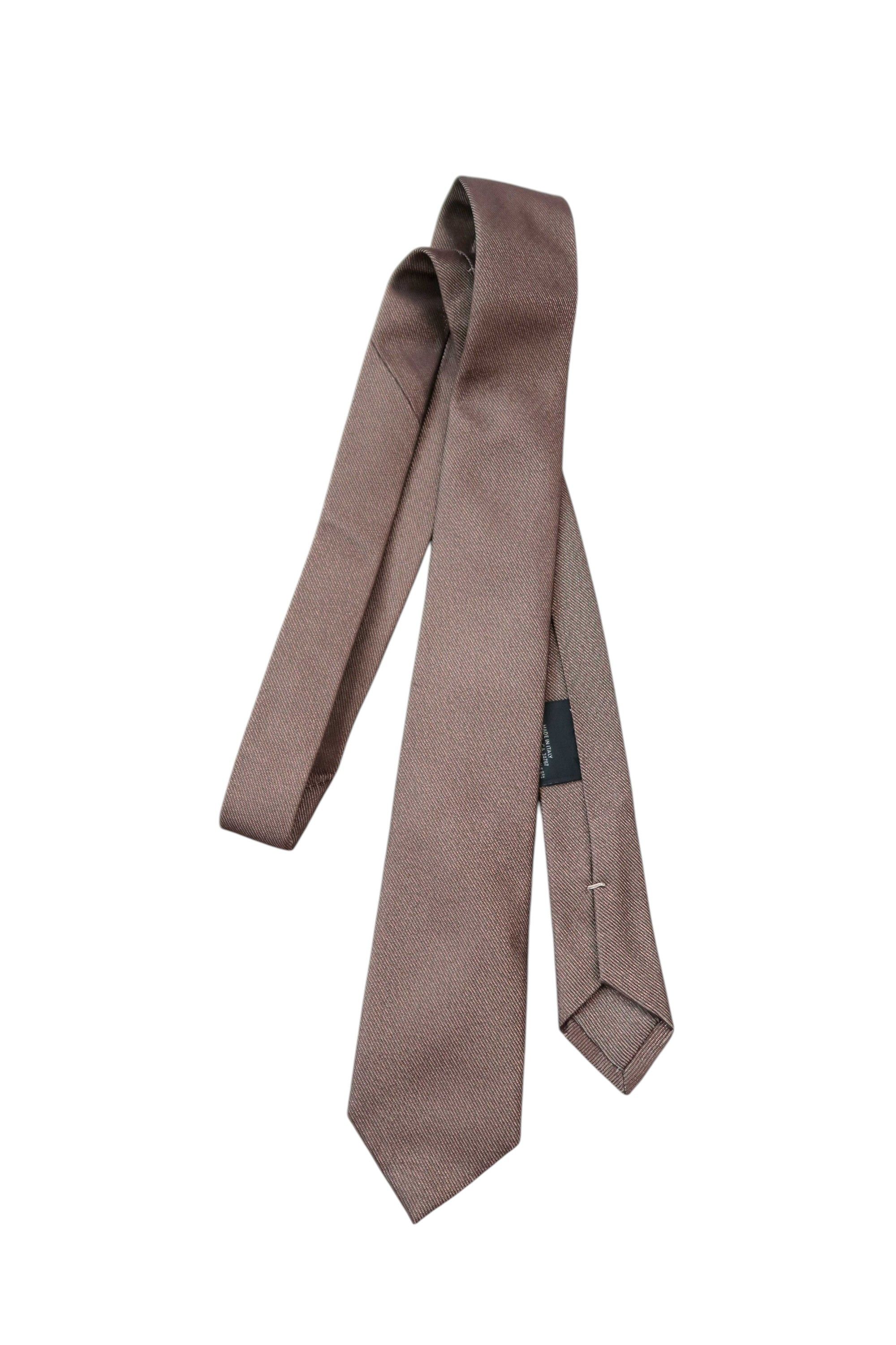 Prada Prada Rare Bronze Shimmer Silk Tie Size ONE SIZE - 1 Thumbnail