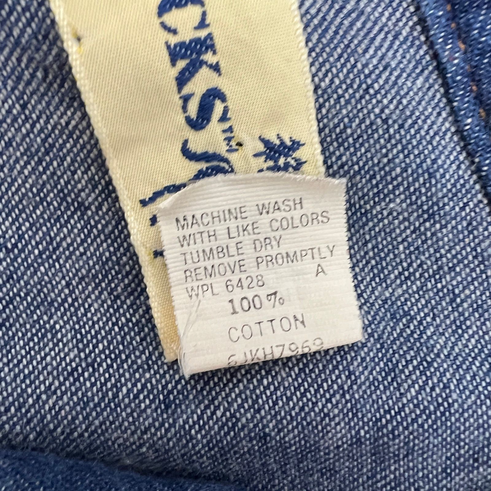 Sears × Vintage Vintage Roebucks Denim Pearl Snap Shirt Size US L / EU 52-54 / 3 - 4 Thumbnail