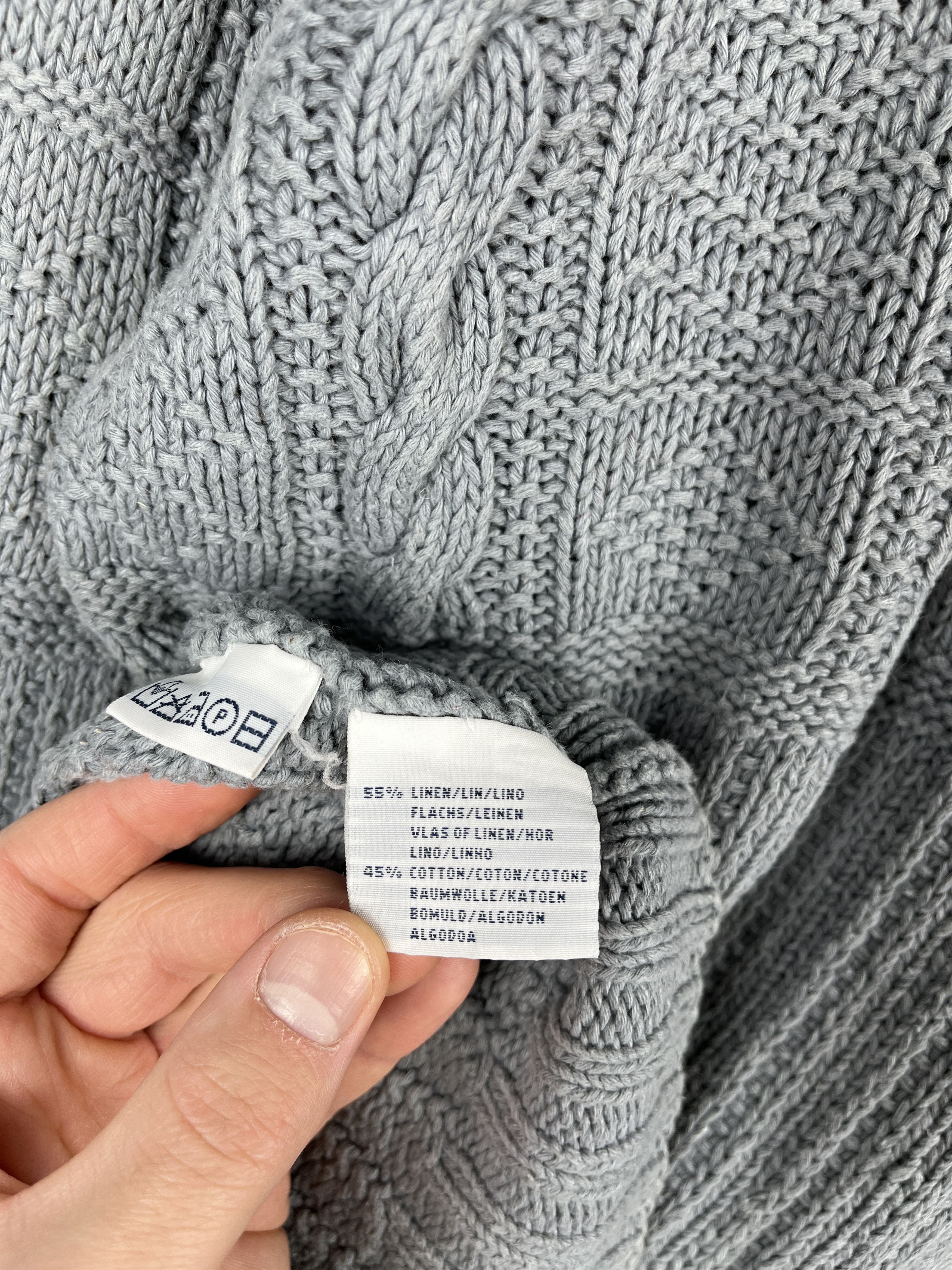 Ralph Lauren Polo Sport Ralph Lauren Linen Cotton Cable Hand Knit Sweater Size US L / EU 52-54 / 3 - 13 Thumbnail