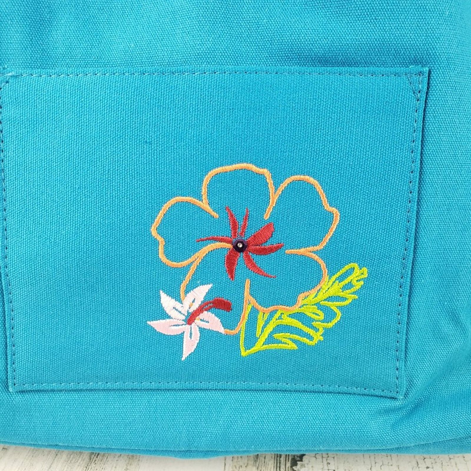 Other NWT Blue Cloth Canvas Reversible Tote Purse/Wallet Bag Size ONE SIZE - 2 Thumbnail