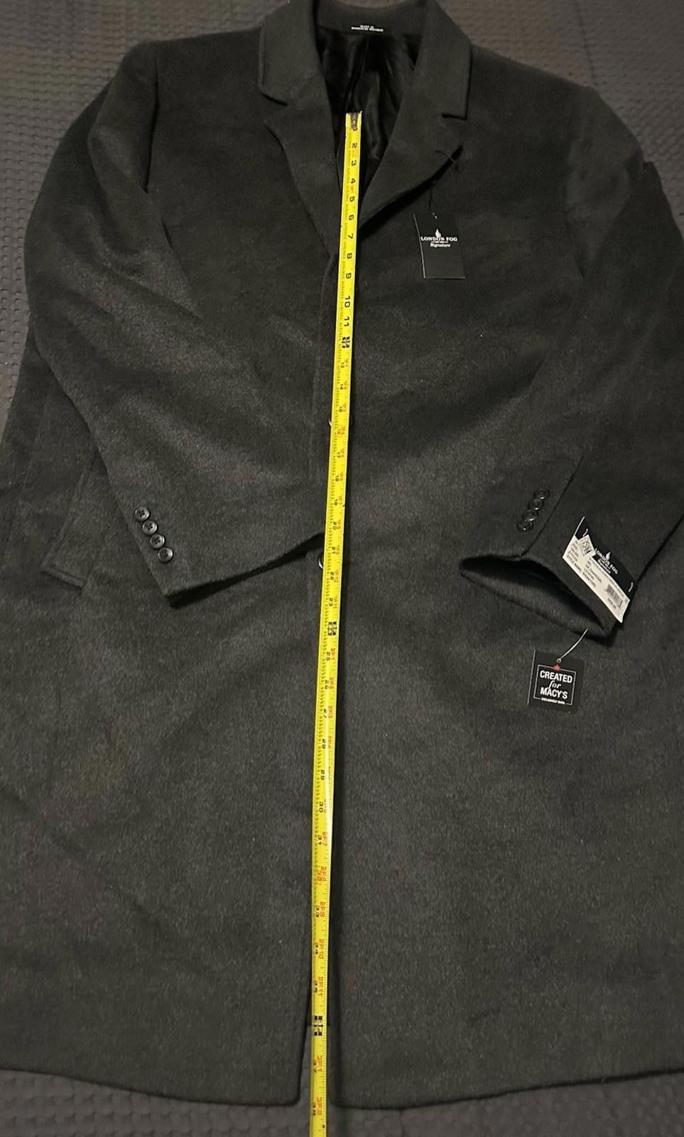London Fog London Fog Signature Men's Wool Blend Coat Overcoat Size 48L Size US XL / EU 56 / 4 - 7 Thumbnail