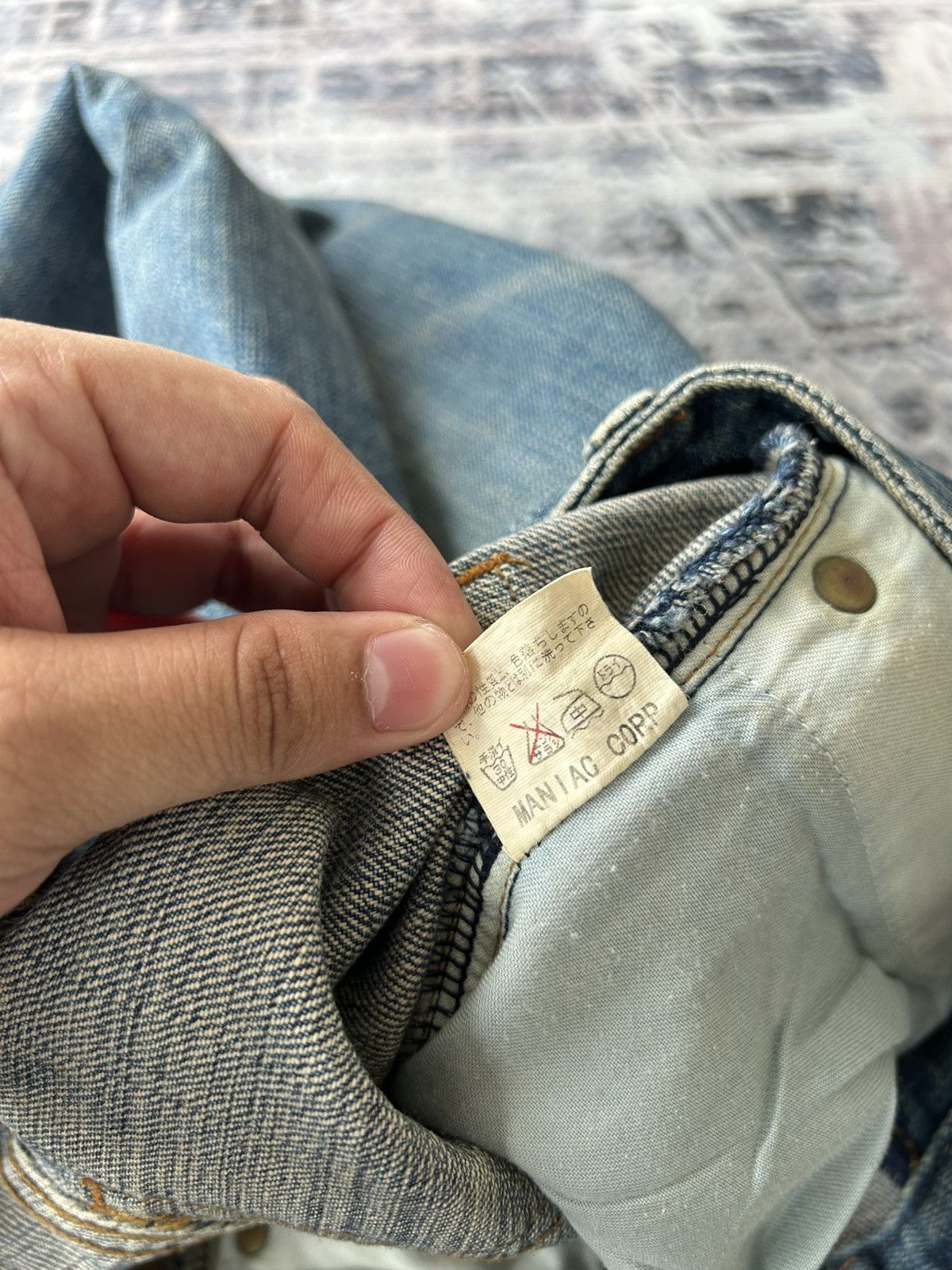 Le Grande Bleu (L.G.B.) LGB Rockstar Zipper Jeans Size US 30 / EU 46 - 22 Thumbnail