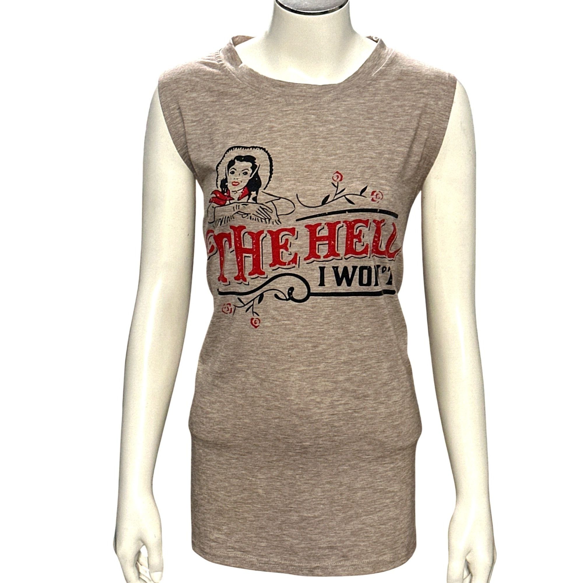 Other CCC Brown Sleeveless The Hell I Wont Graphic Tee Size XL Size XL / US 12-14 / IT 48-50 - 1 Thumbnail