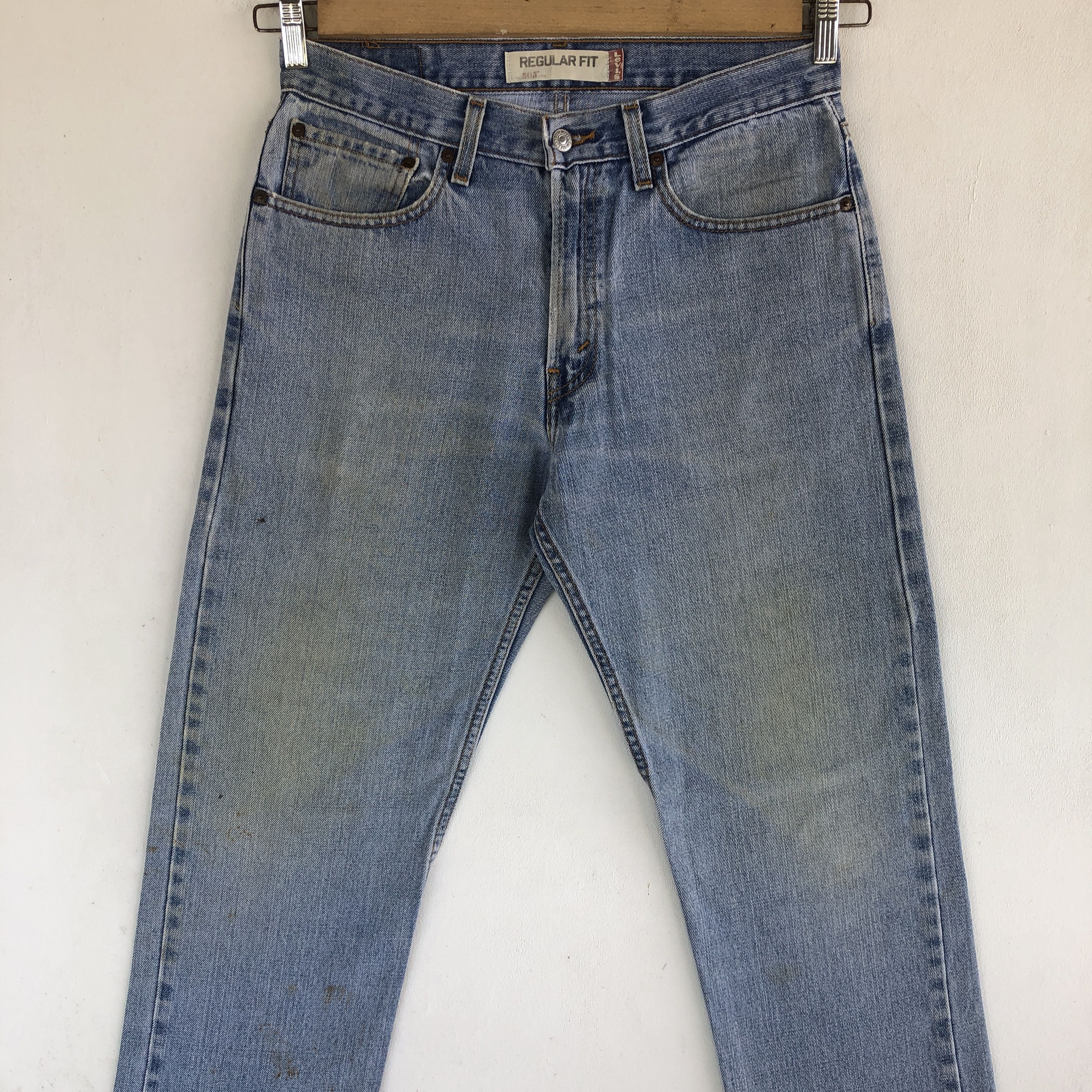 Levi's Vintage Levis 505 Jeans Levi's Sun Faded Light Wash Denim Size US 30 / EU 46 - 3 Thumbnail