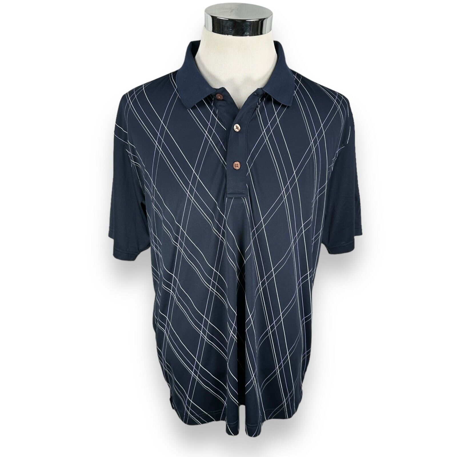 The Unbranded Brand Page Tuttle Polo Shirt Mens XL Stoney Point The Links Blue Size US XL / EU 56 / 4 - 1 Thumbnail