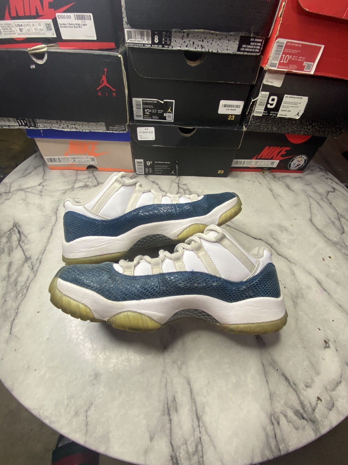 Jordan Brand Jordan 11 low navy snakeskin Size US 9 / EU 42 - 6 Thumbnail