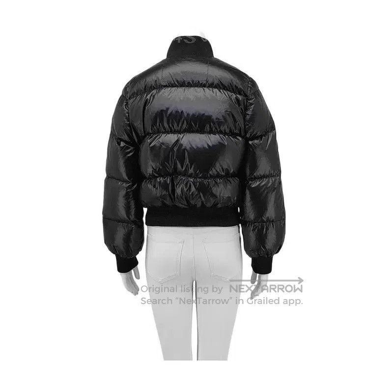 Acne Studios Acne Studios Black Short Quilted Jacket, Shiny Patent Leat Size XXS / US 00 / IT 34 - 2 Thumbnail