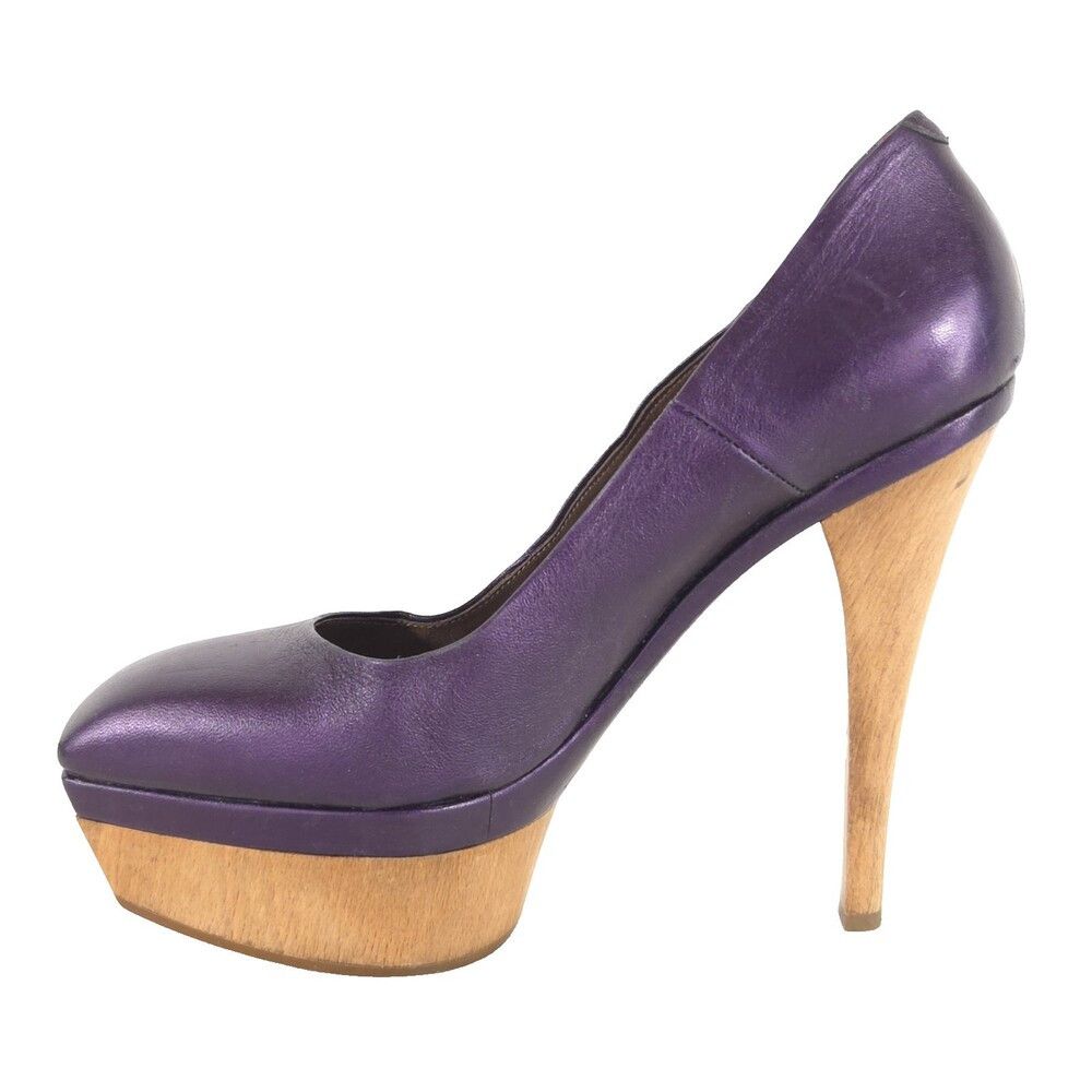 Marni Vintage Marni Leather Platform Pumps US 9 EU 39 Womens Purp Size US 9 / IT 39 - 5 Thumbnail