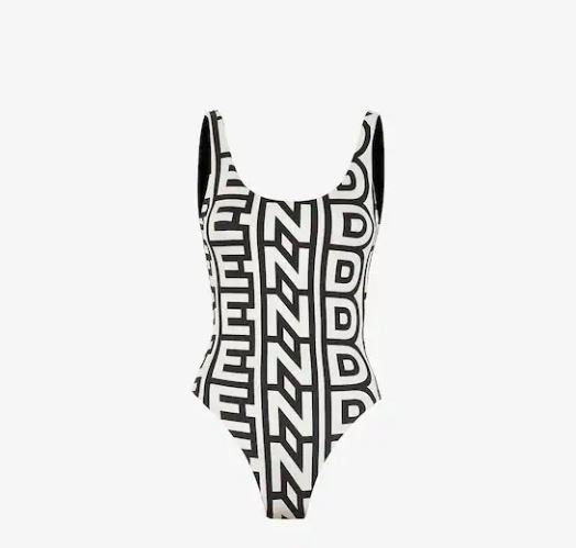 Fendi o1loc1c0824 One Piece Swimsuit in Black/White Size 30" / US 8 / IT 44 - 1 Thumbnail