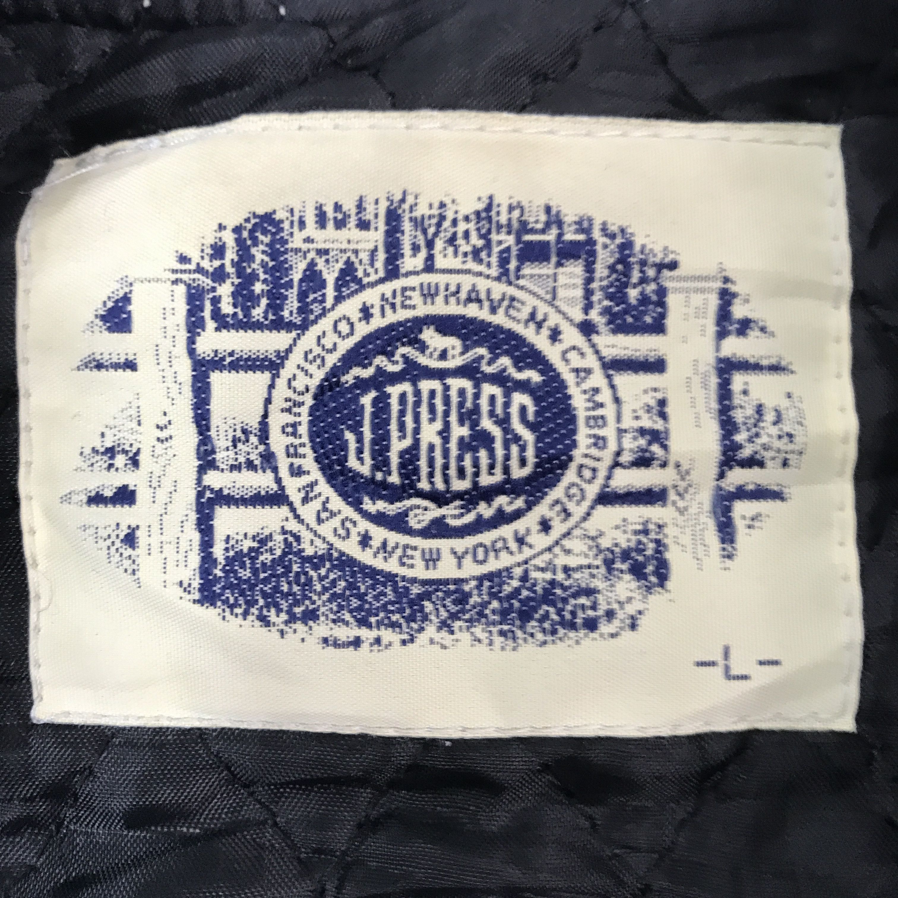 Japanese Brand × Vintage Vintage J.Press Snap Button Leather Varsity Jacket Size US L / EU 52-54 / 3 - 9 Thumbnail
