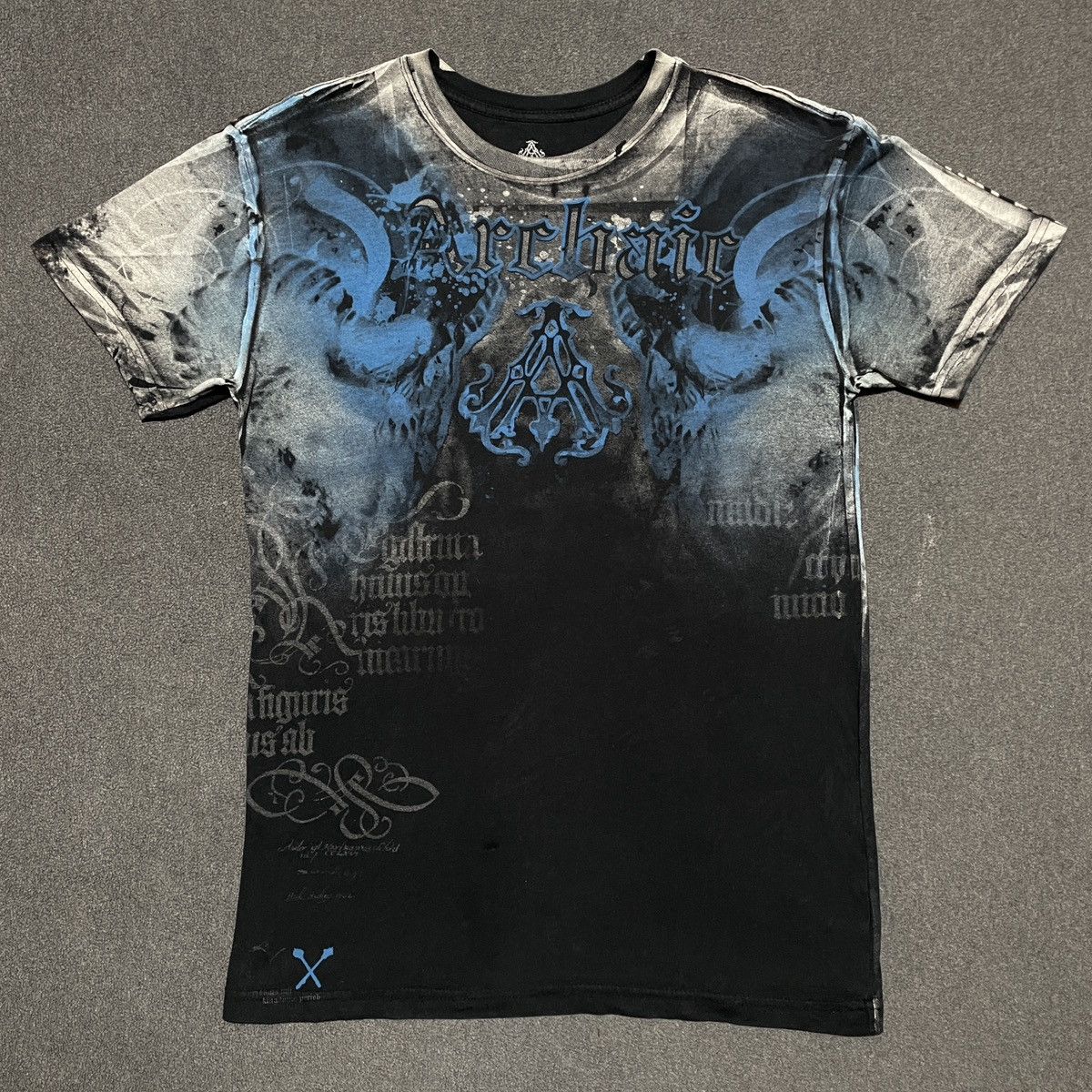Affliction Affliction Archaic MMA Nightwatcher Skull Graphic T-shirt Size US M / EU 48-50 / 2 - 1 Thumbnail