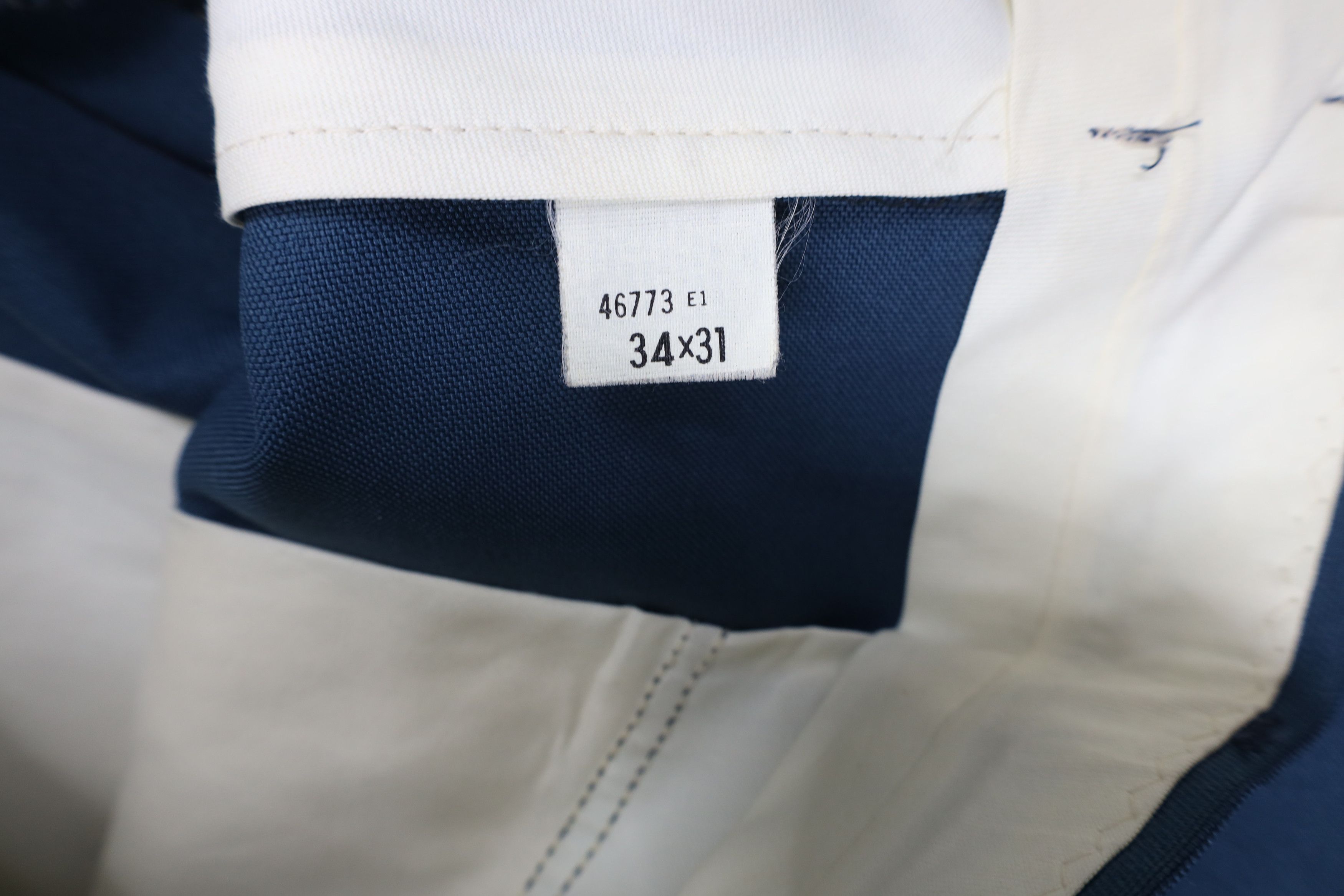 Vintage Vintage 70s Streetwear Flared Wide Leg Chino Pants Blue USA Size US 34 / EU 50 - 9 Thumbnail