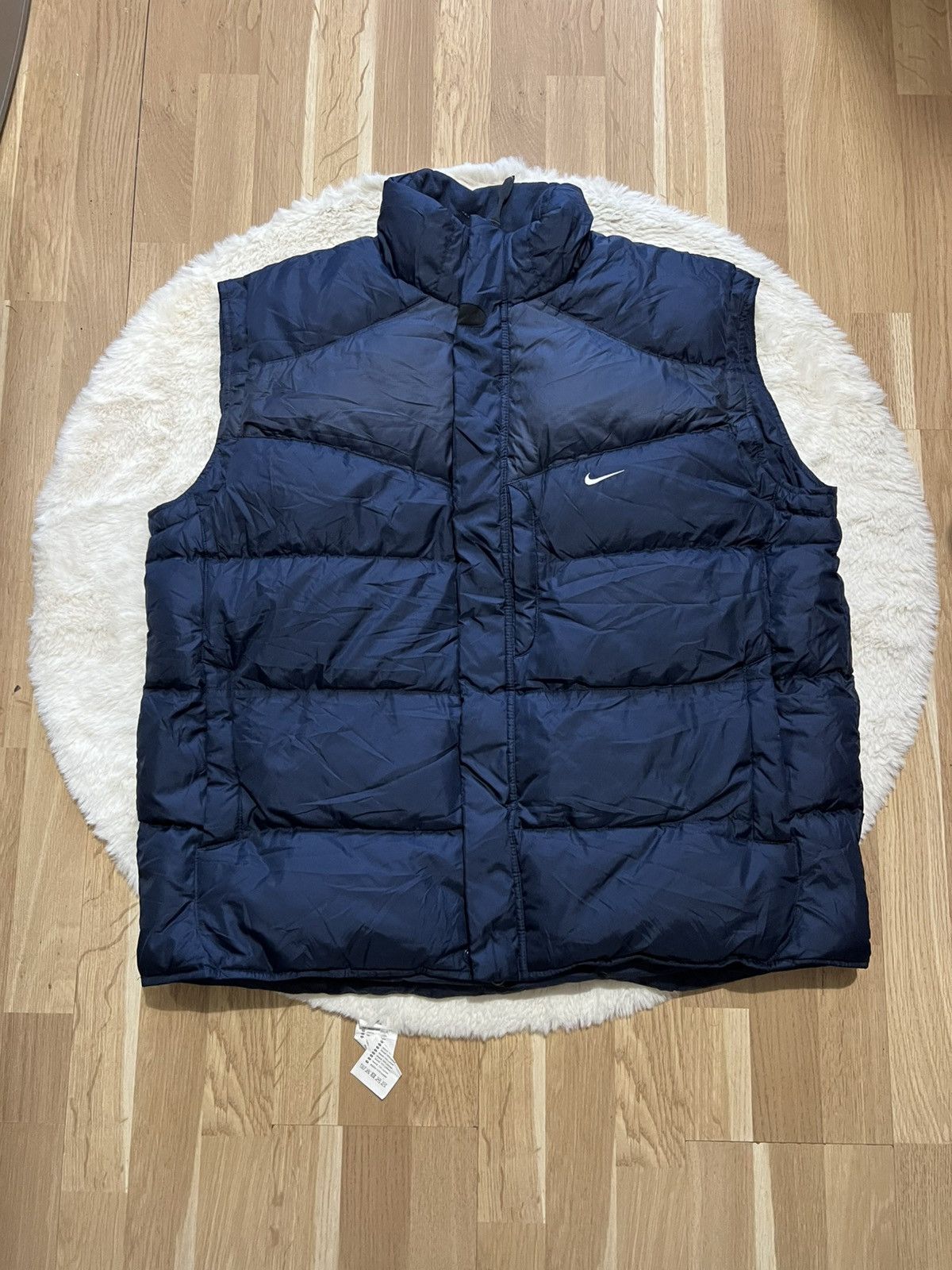 Nike Nike vintage puffer vest mini swoosh 2000s drill Size US XXL / EU 58 / 5 - 1 Thumbnail