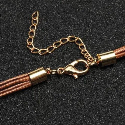 Jewelry Komura x Hada Brown Bohemian Feather Pattern Necklace Size ONE SIZE - 3 Thumbnail