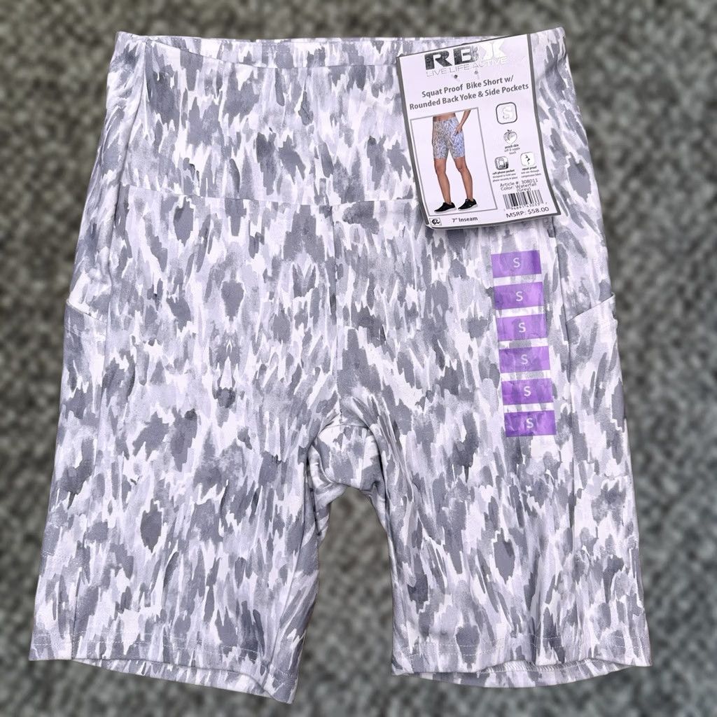 Vintage RBX Bike Shorts Womens Small Waterfall Gray Squat Proof New Size 28" / US 6 / IT 42 - 1 Thumbnail