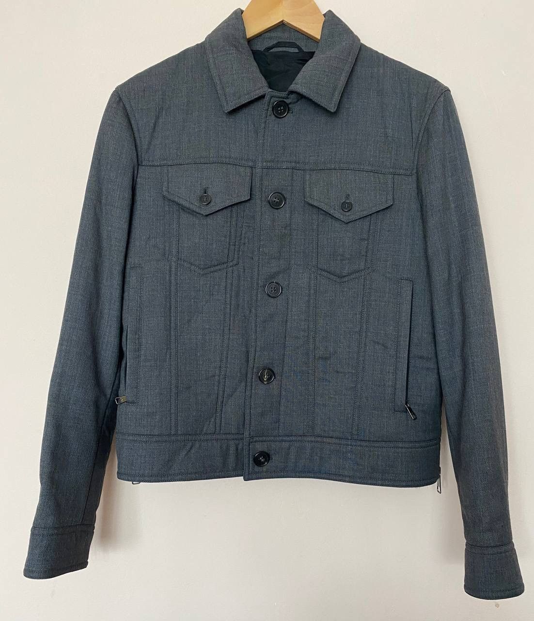 Neil Barrett 🔥 Neil Barrett Wool Jacket Grey Size US S / EU 44-46 / 1 - 1 Thumbnail