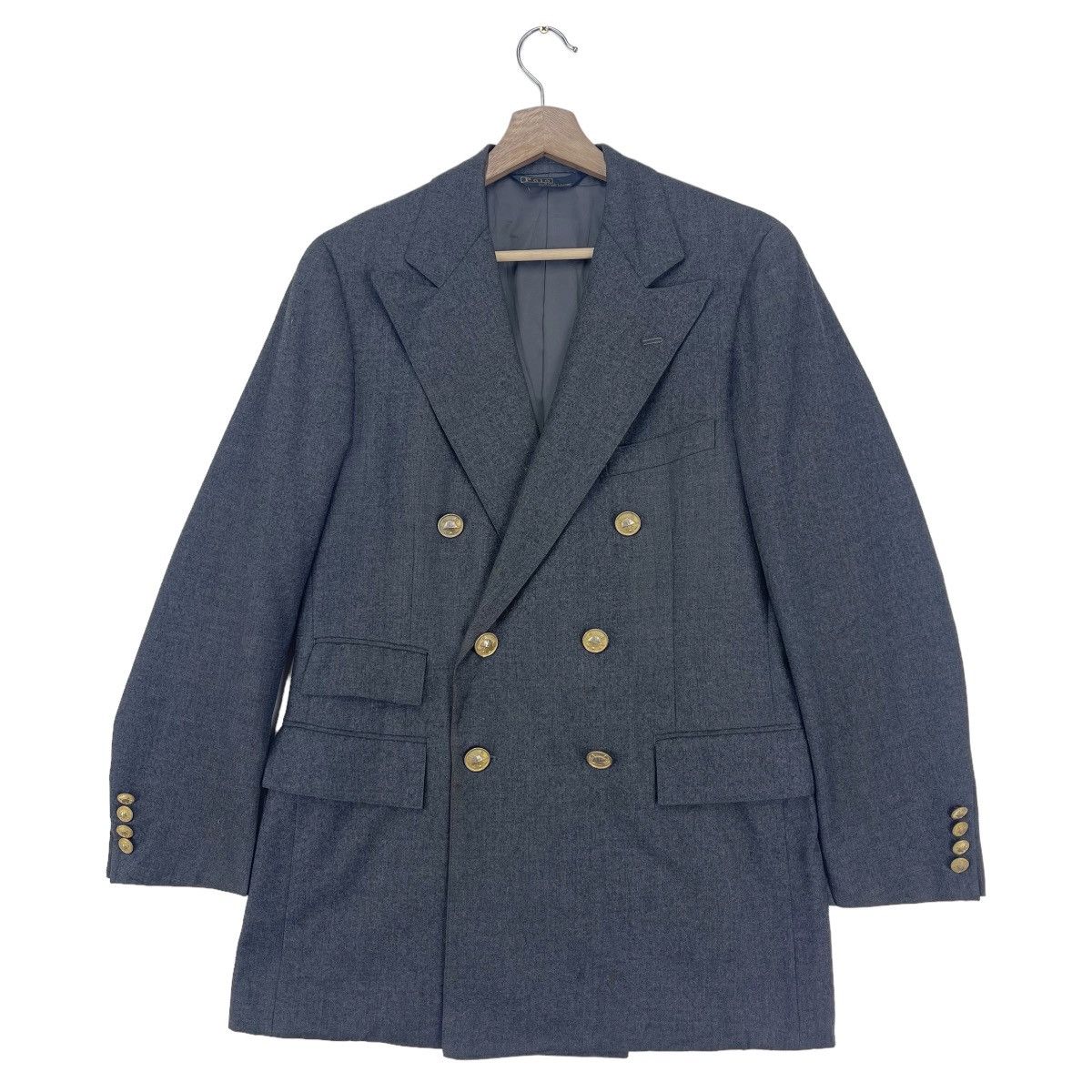 Polo Ralph Lauren × Ralph Lauren × Vintage 90’s Polo Ralph Gold Button Blazer Jacket Size US M / EU 48-50 / 2 - 1 Thumbnail