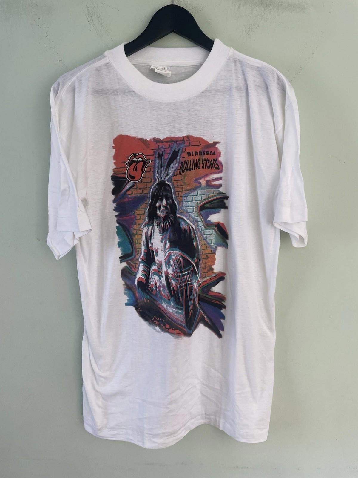 The Unbranded Brand Vintage 80s Rolling Stones Psychedelic Graphic T Shirt XXL Size US XXL / EU 58 / 5 - 1 Thumbnail