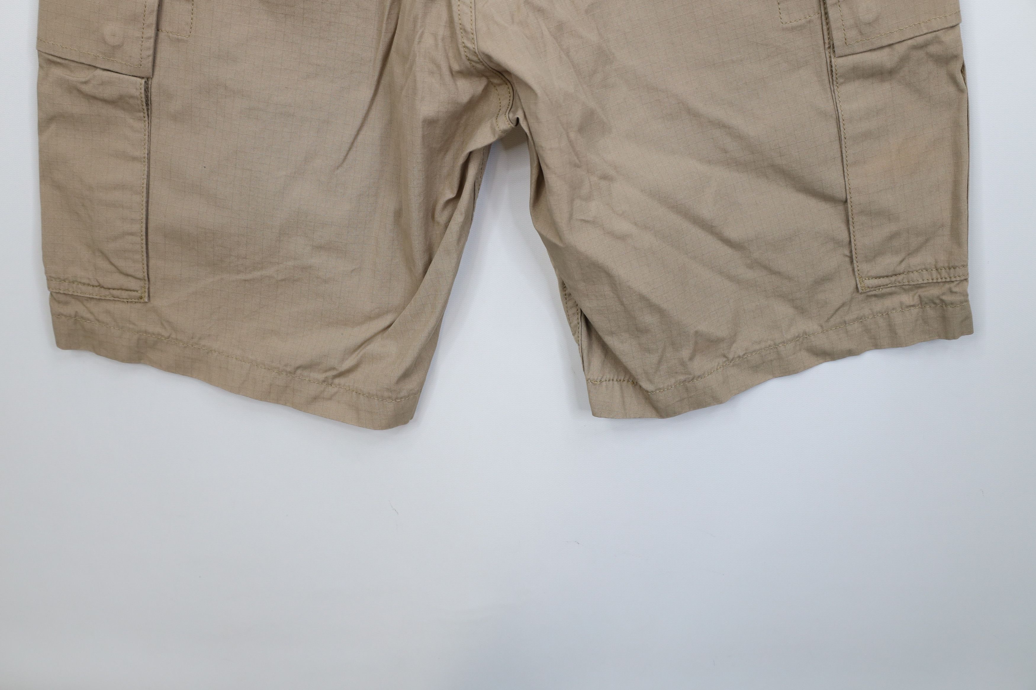 Levi's Vintage Y2K Levis Baggy Cargo Shorts Beige Khaki Cotton Size US 32 / EU 48 - 12 Thumbnail