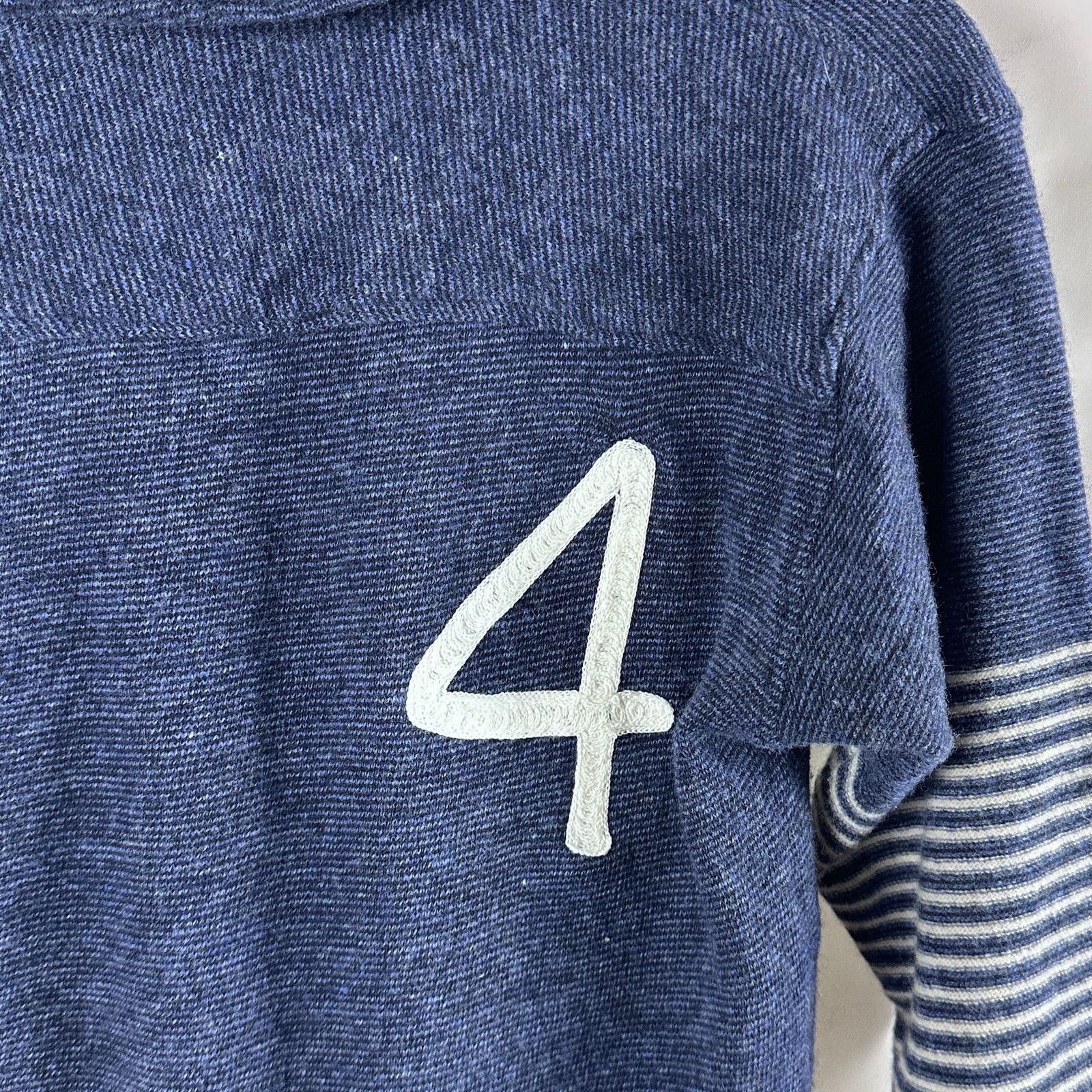 Kapital Blue Knit Longsleeve Polo Size US S / EU 44-46 / 1 - 6 Thumbnail