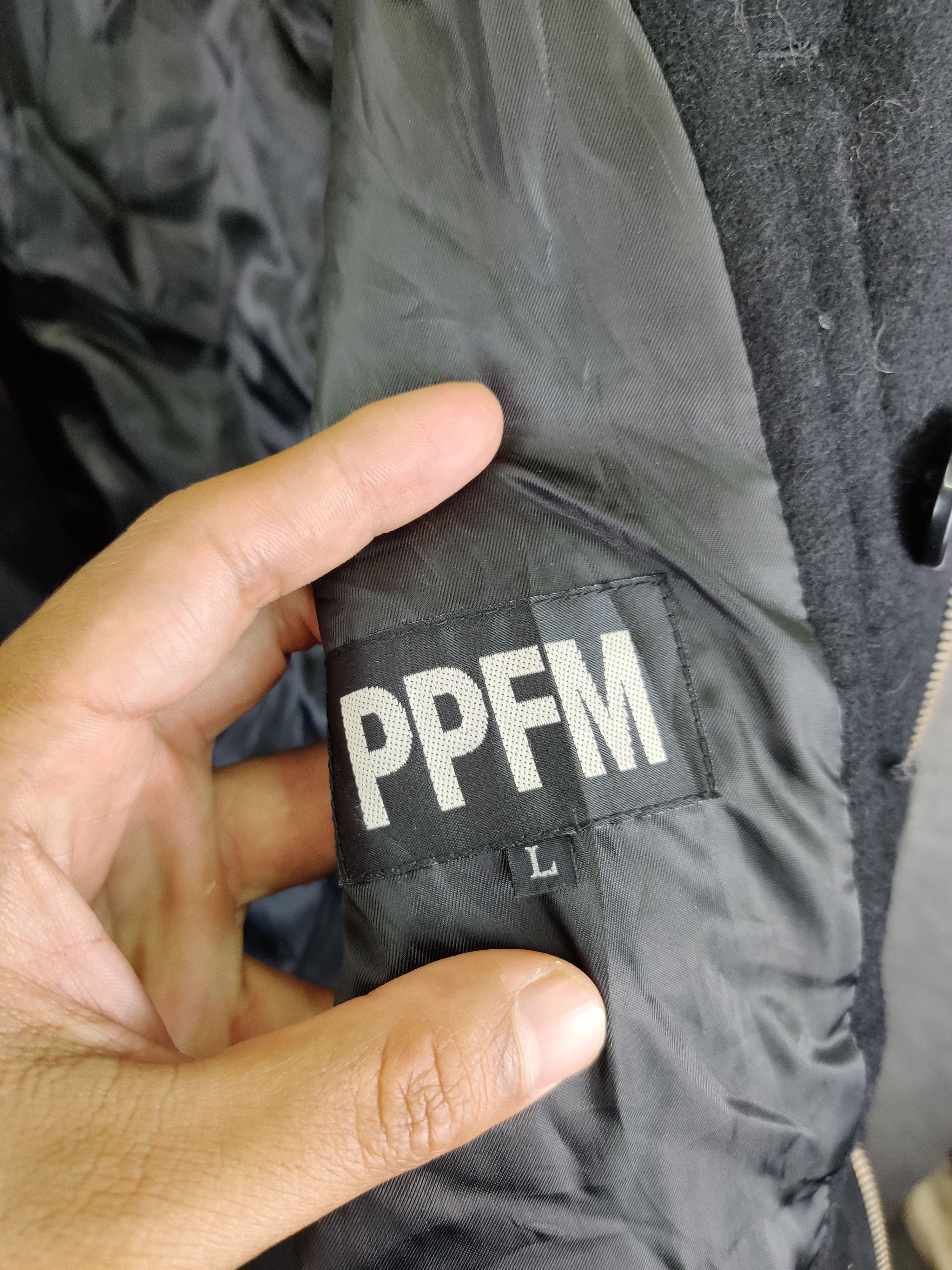 PPFM Vintage PPFM Wool Fur Zip Up Hoodie Jacket Size US L / EU 52-54 / 3 - 8 Thumbnail