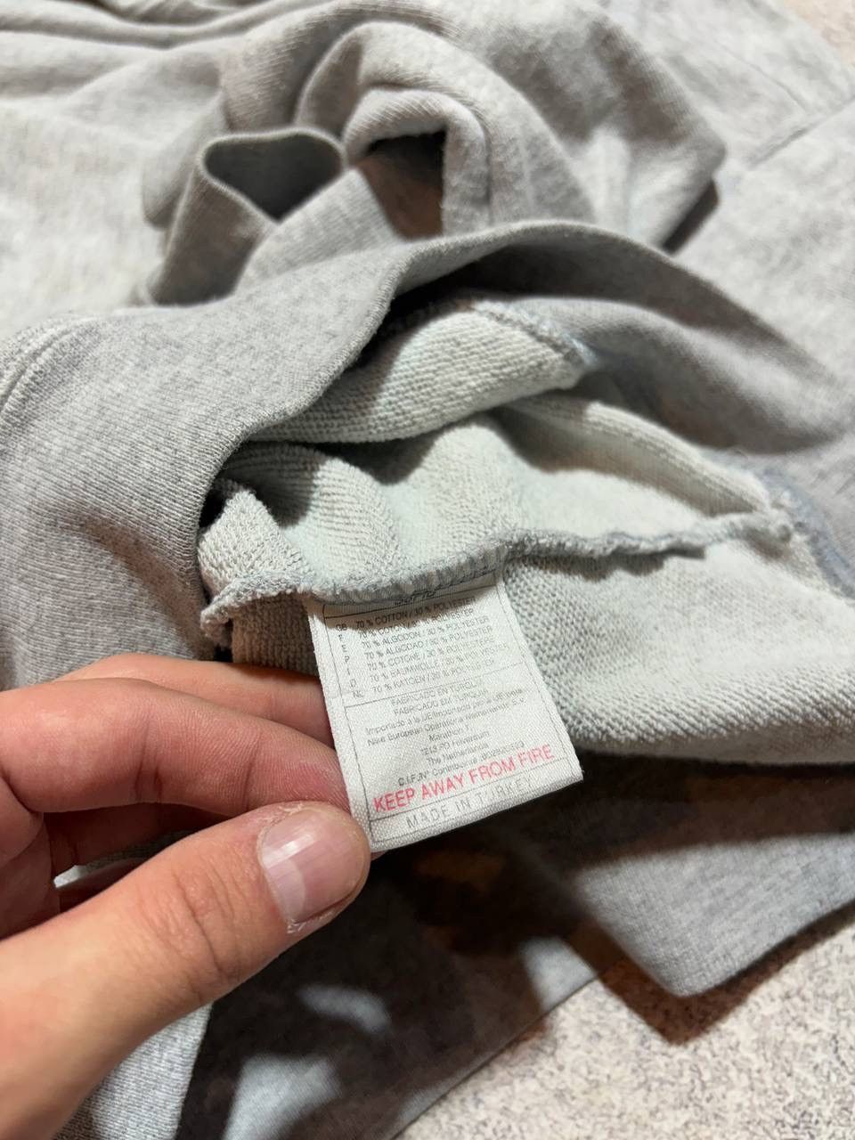 Japanese Brand × Nike × Vintage Vintage Nike hoodie Drill Small Logo Gray size M Y2K Size US M / EU 48-50 / 2 - 9 Thumbnail