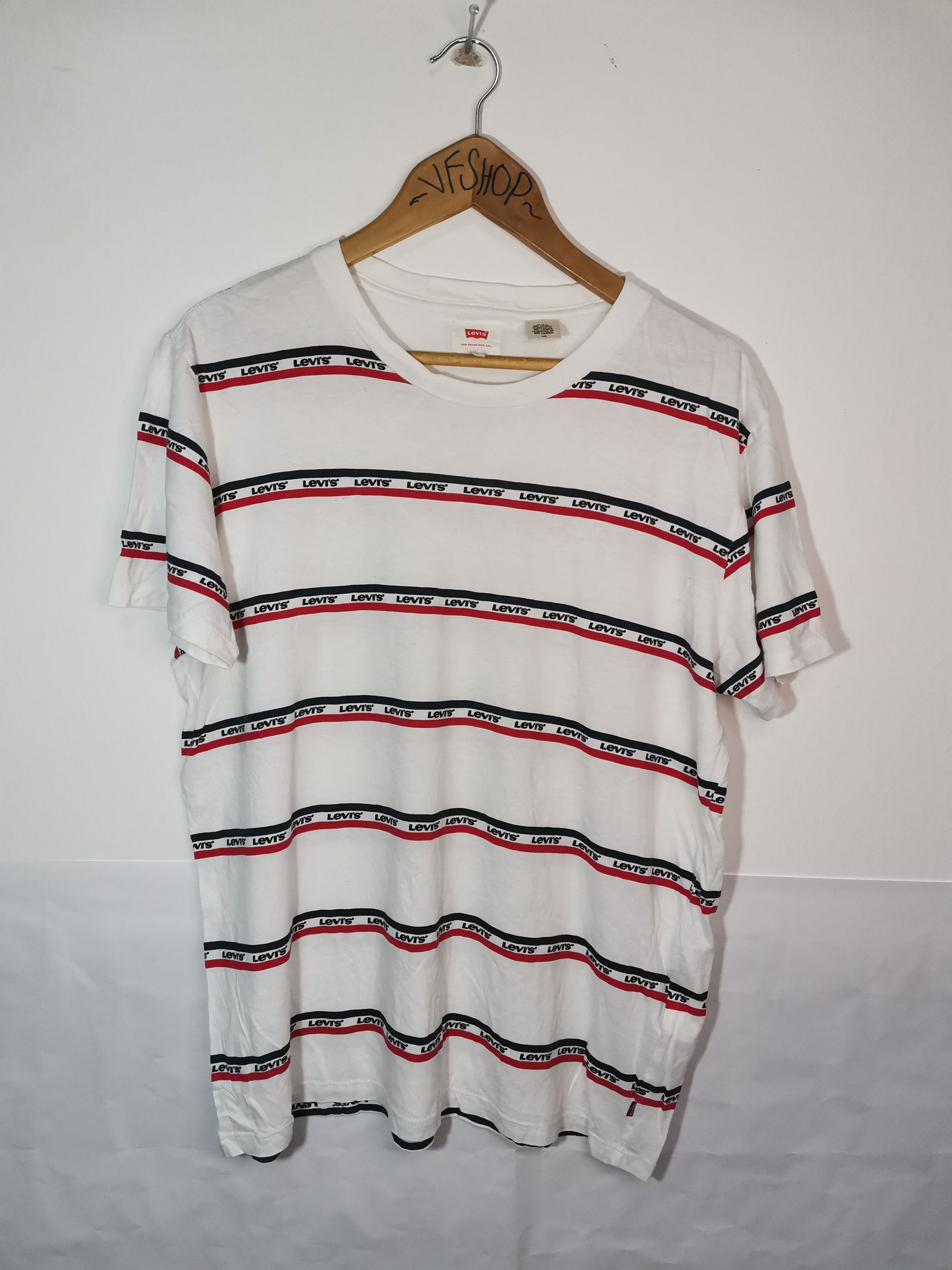 Levi's Stripe Levis Tshirt Size US L / EU 52-54 / 3 - 1 Thumbnail