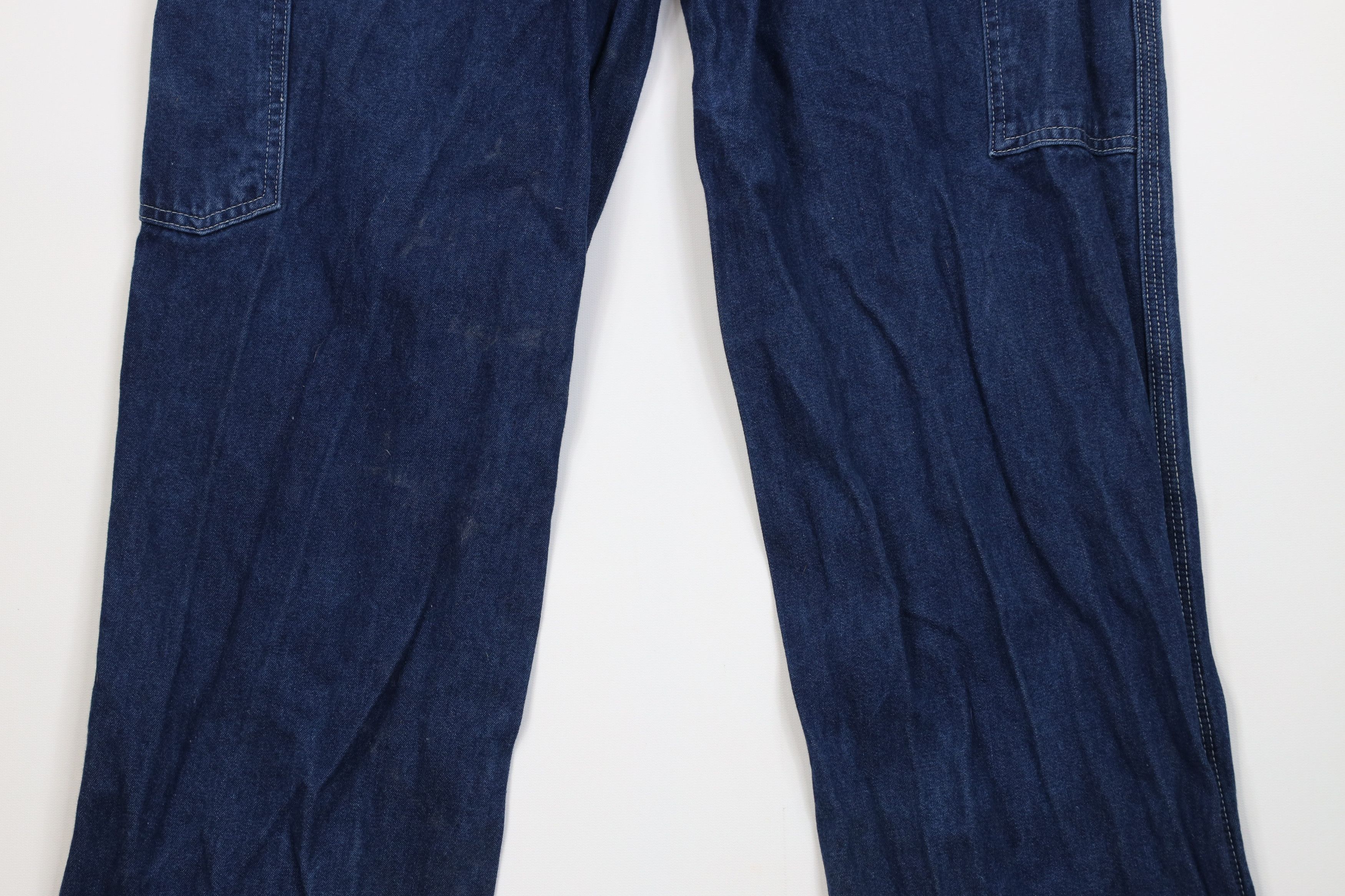 Carhartt Vintage Y2K Carhartt Wide Leg Dungaree Denim Jeans Blue Size US 34 / EU 50 - 12 Thumbnail