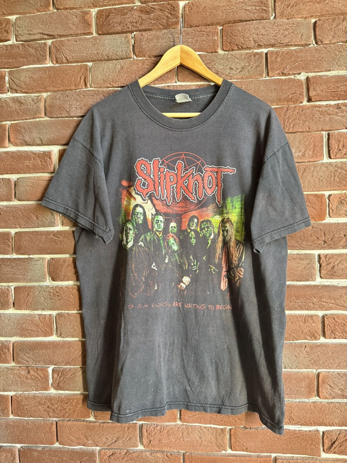 Band Tees 00s Slipknot Vintage Band Tshirt Rare Print Nu Metal Hype Size US L / EU 52-54 / 3 - 1 Thumbnail