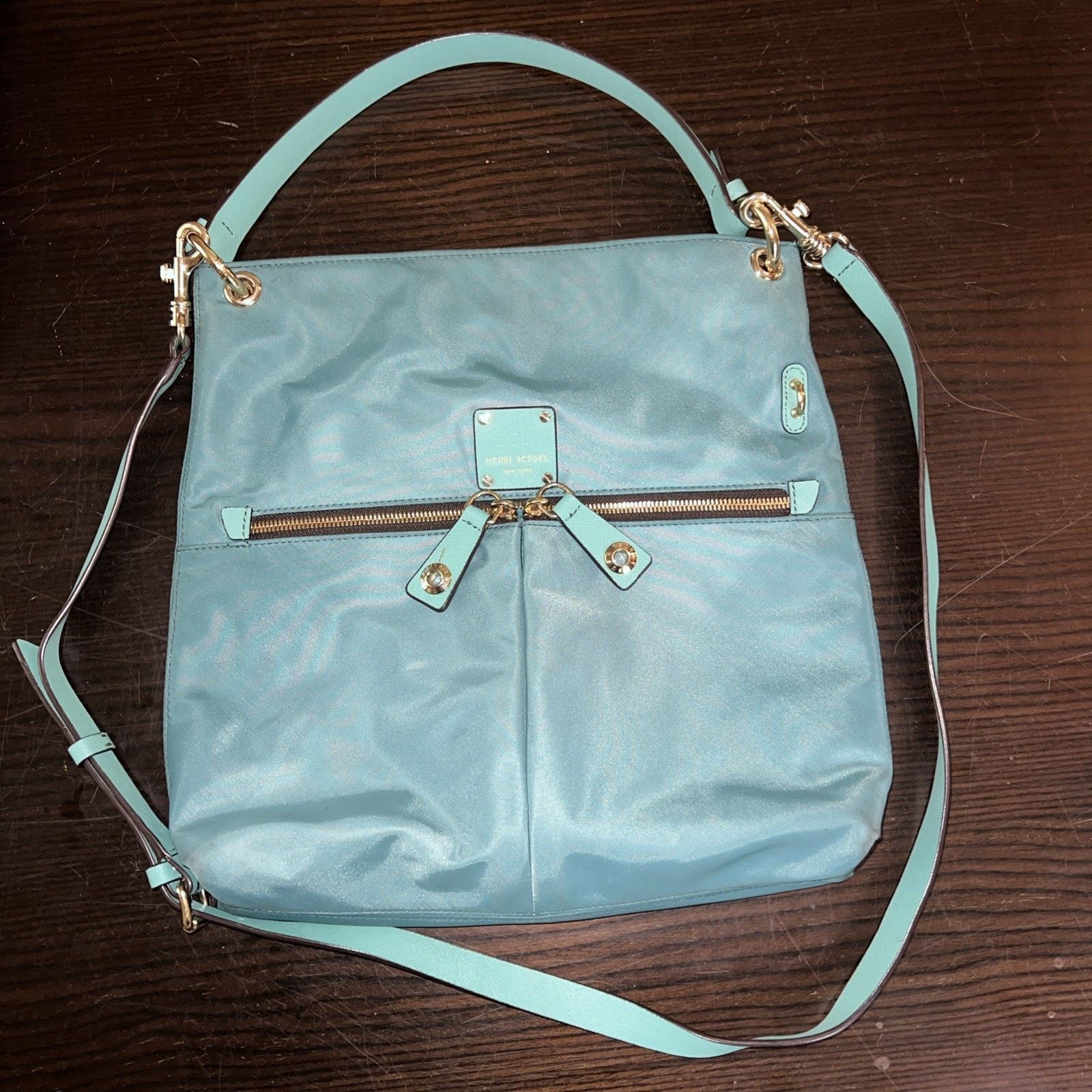Henri Bendel Henri Bendel Jetsetter Crossbody Shoulder Bag Teal 13x13 Size ONE SIZE - 2 Thumbnail