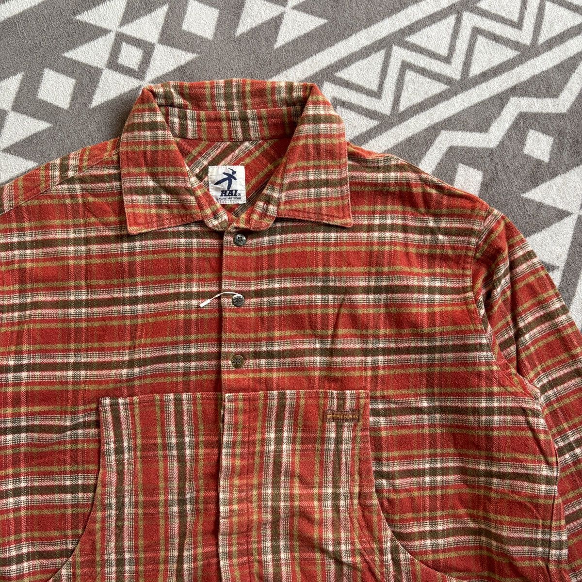 Hai Sporting Gear Vintage Hai issey miyake outer flannel shirt Size US M / EU 48-50 / 2 - 3 Thumbnail