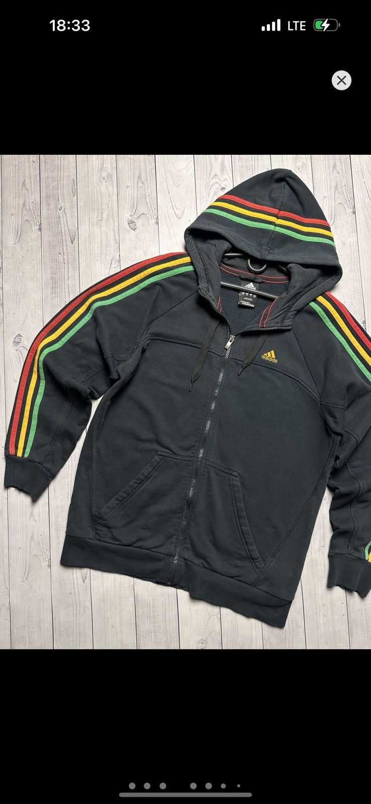 Adidas × Vintage Vintage adidas tracksuit Rasta Bob Marley size M rare Size US M / EU 48-50 / 2 - 11 Thumbnail