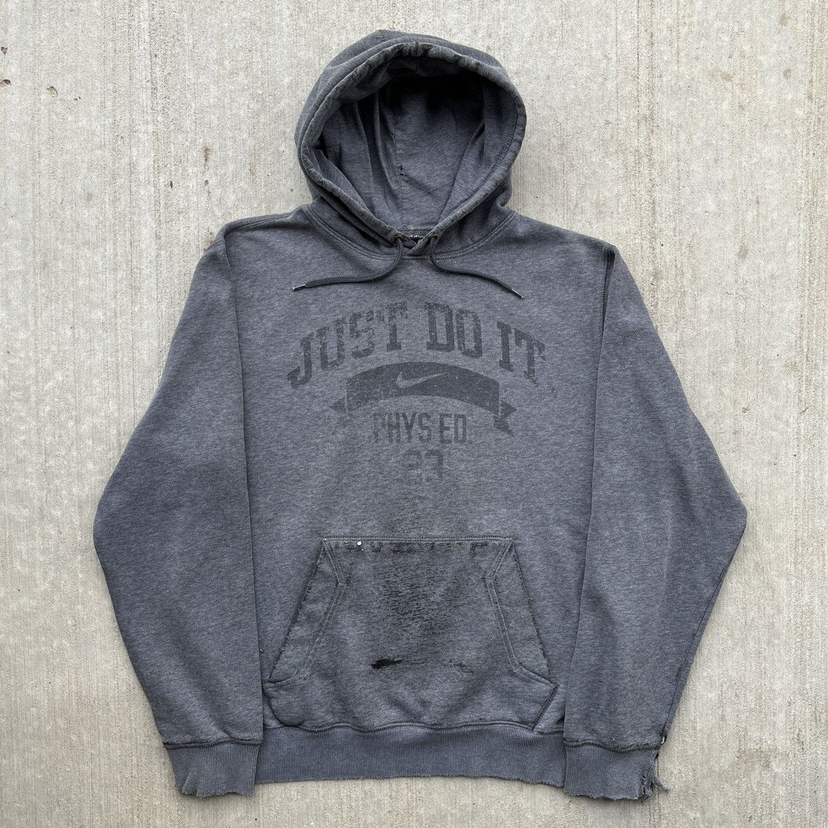 Nike × Unsound Rags × Vintage Crazy Vintage Nike Hoodie Thrashed Size US L / EU 52-54 / 3 - 1 Thumbnail