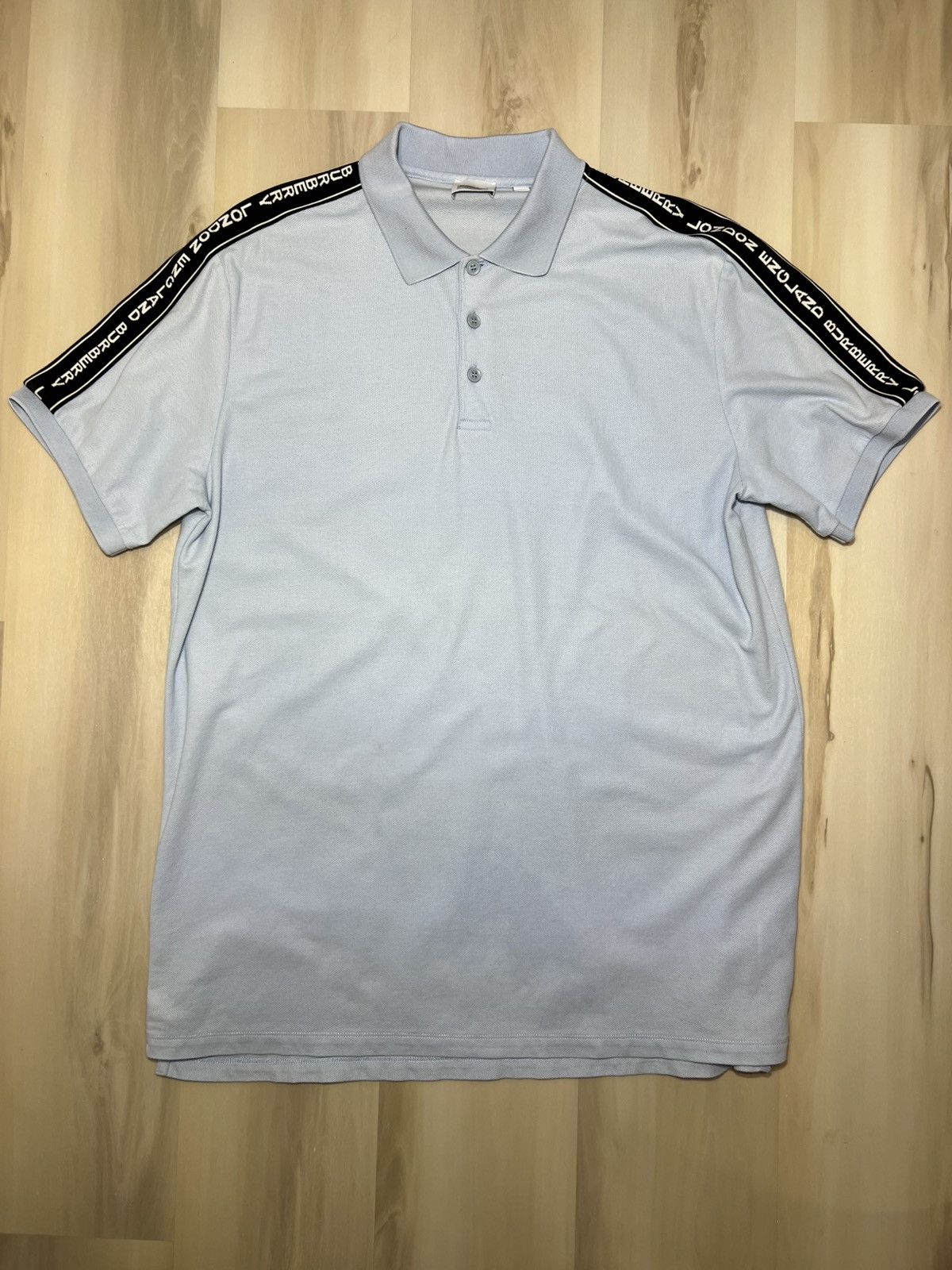Burberry Authentic Burberry Men's Logo Tape Pique' Polo Shirt Size L Size US L / EU 52-54 / 3 - 1 Thumbnail