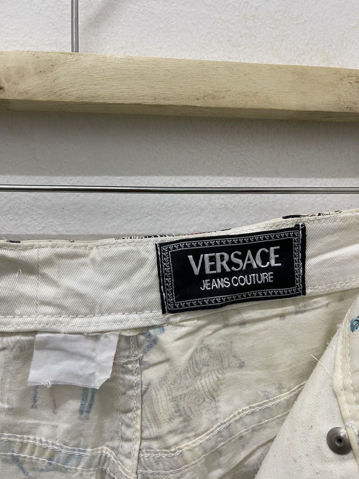 Versace Rare Vintage VERSACE JEANS COUTURE Rainbow Zebra All Over Size US 30 / EU 46 - 9 Thumbnail