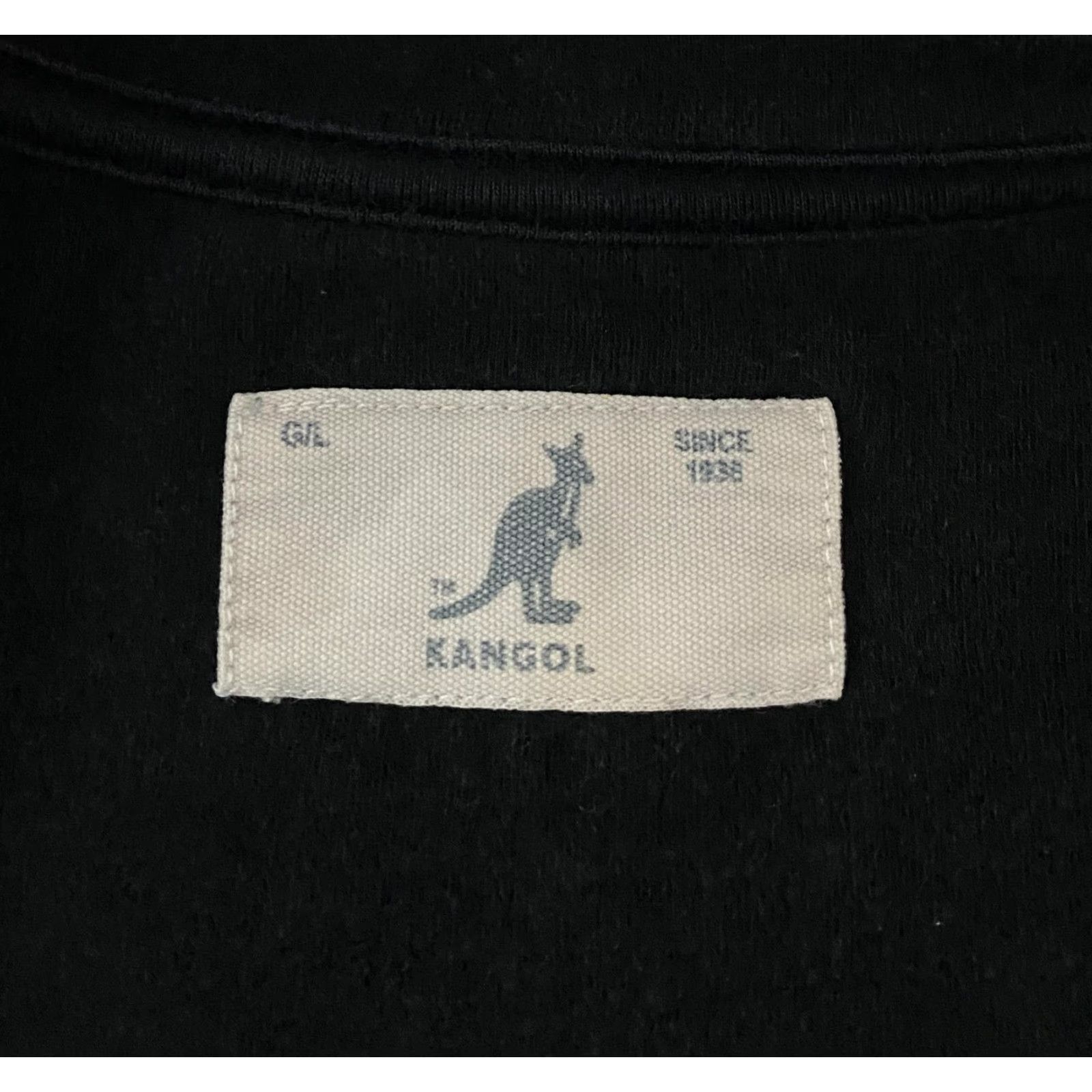 Kangol Kangol Shirt Mens Large Black V Neck Short Sleeve Logo Stretch Cotton Tee Size US L / EU 52-54 / 3 - 4 Thumbnail