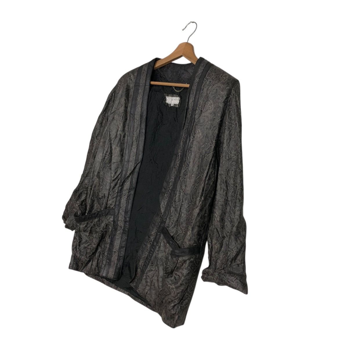 Vintage 🔥VINTAGE LEATHER JACKET BUTTONLESS ELIZABETH ITALY Size M / US 6-8 / IT 42-44 - 4 Thumbnail