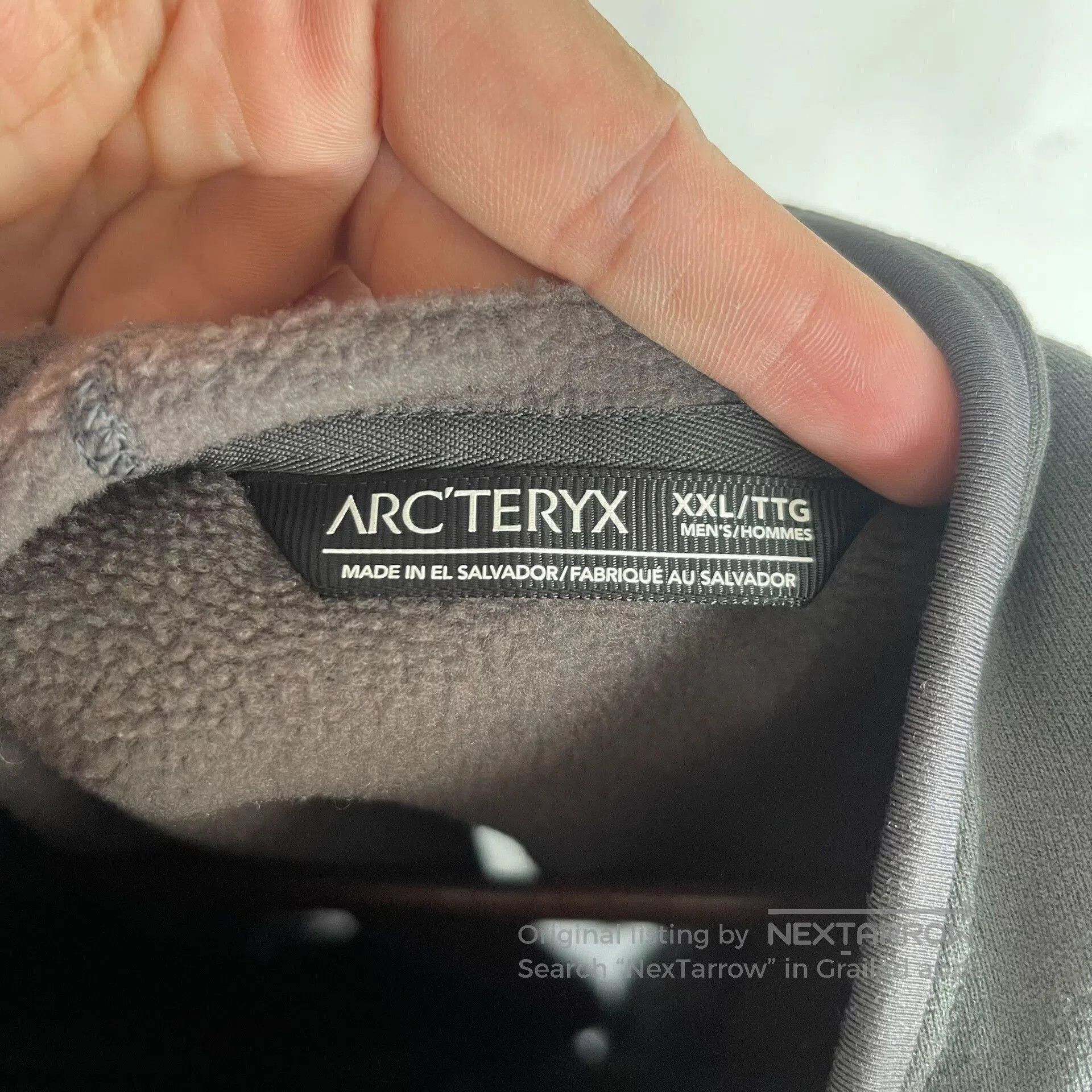 Arc'teryx Arcteryx Men's Gray Fleece Jacket XXL. Size US XXL / EU 58 / 5 - 6 Thumbnail