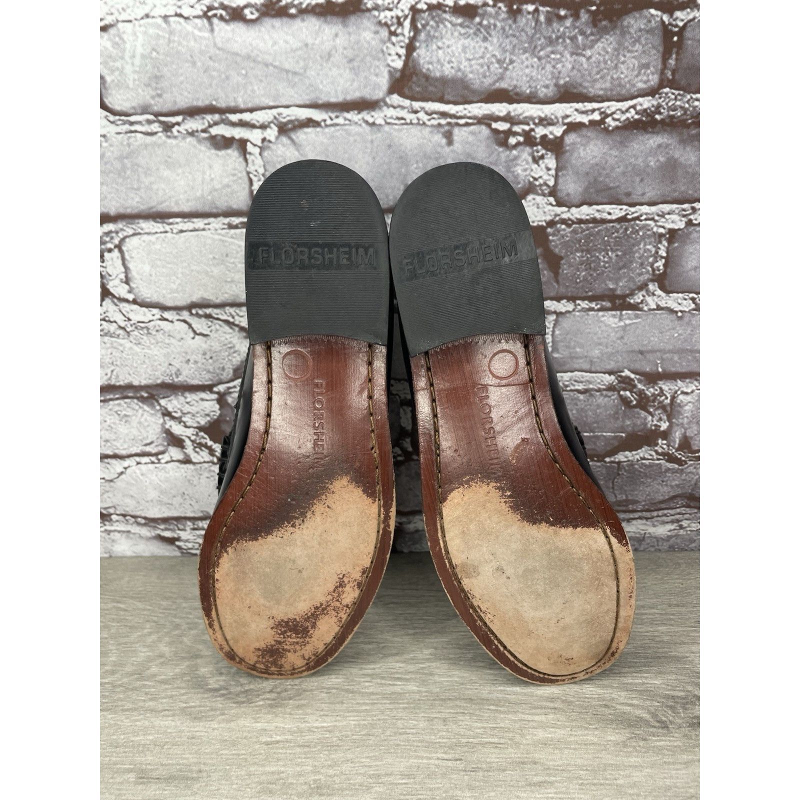 Florsheim Florsheim 1892 Black Leather Slip On Penny Loafers Dress Sho Size US 9 / EU 42 - 6 Thumbnail