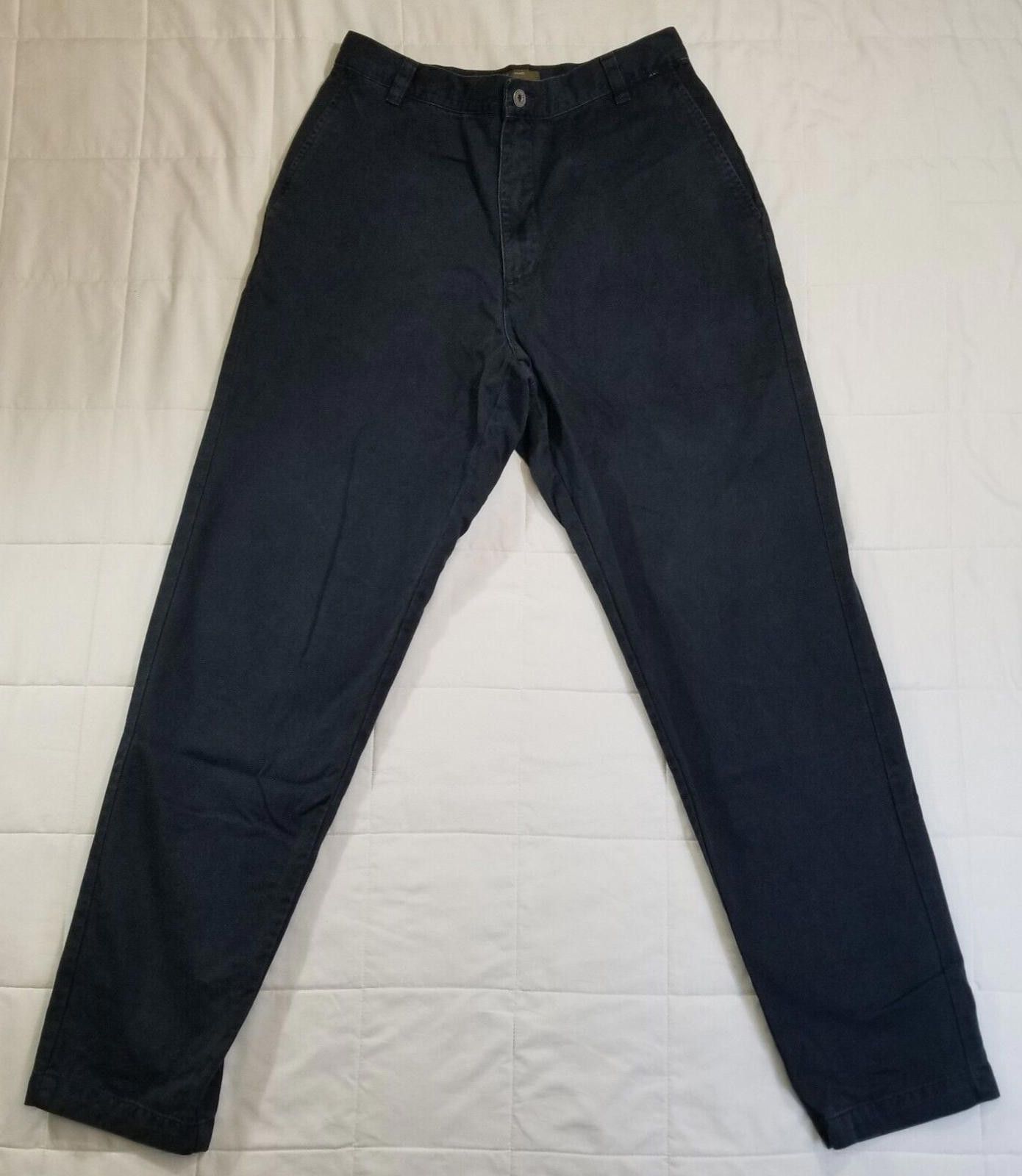 Calvin Klein Calvin Klein Flat Front Navy Blue Khakis Size 10 Size ONE SIZE - 1 Thumbnail