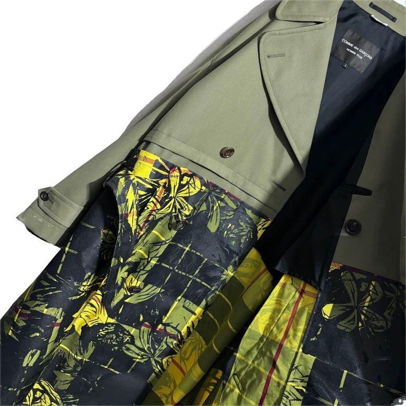 Comme des Garcons Comme Des Garcons Patchwork Long Coat Jacket Size US S / EU 44-46 / 1 - 4 Thumbnail