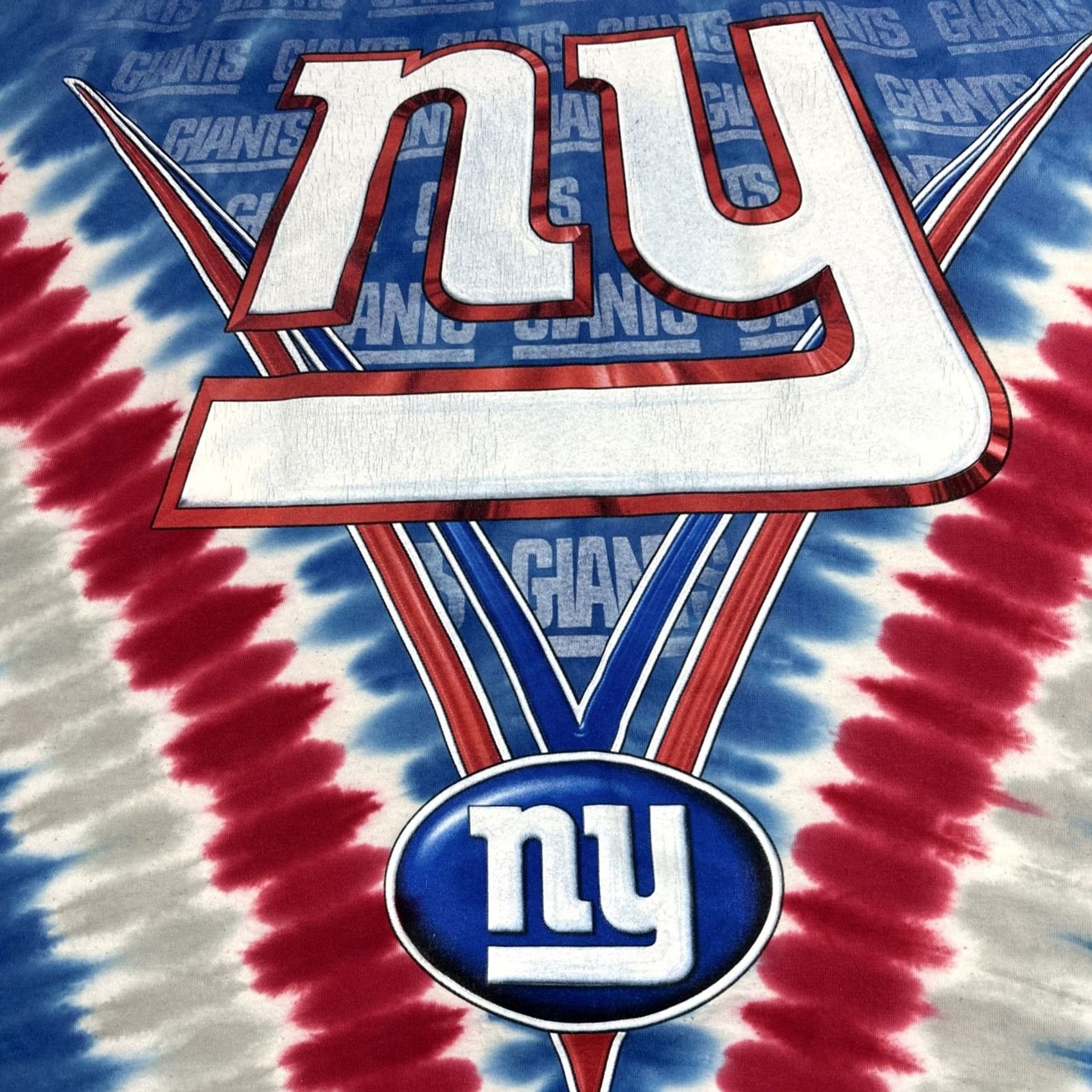 NFL NFL Shirt Mens XL Tie Dye Red Blue New York Giants V All OverY2K Size US XL / EU 56 / 4 - 7 Thumbnail