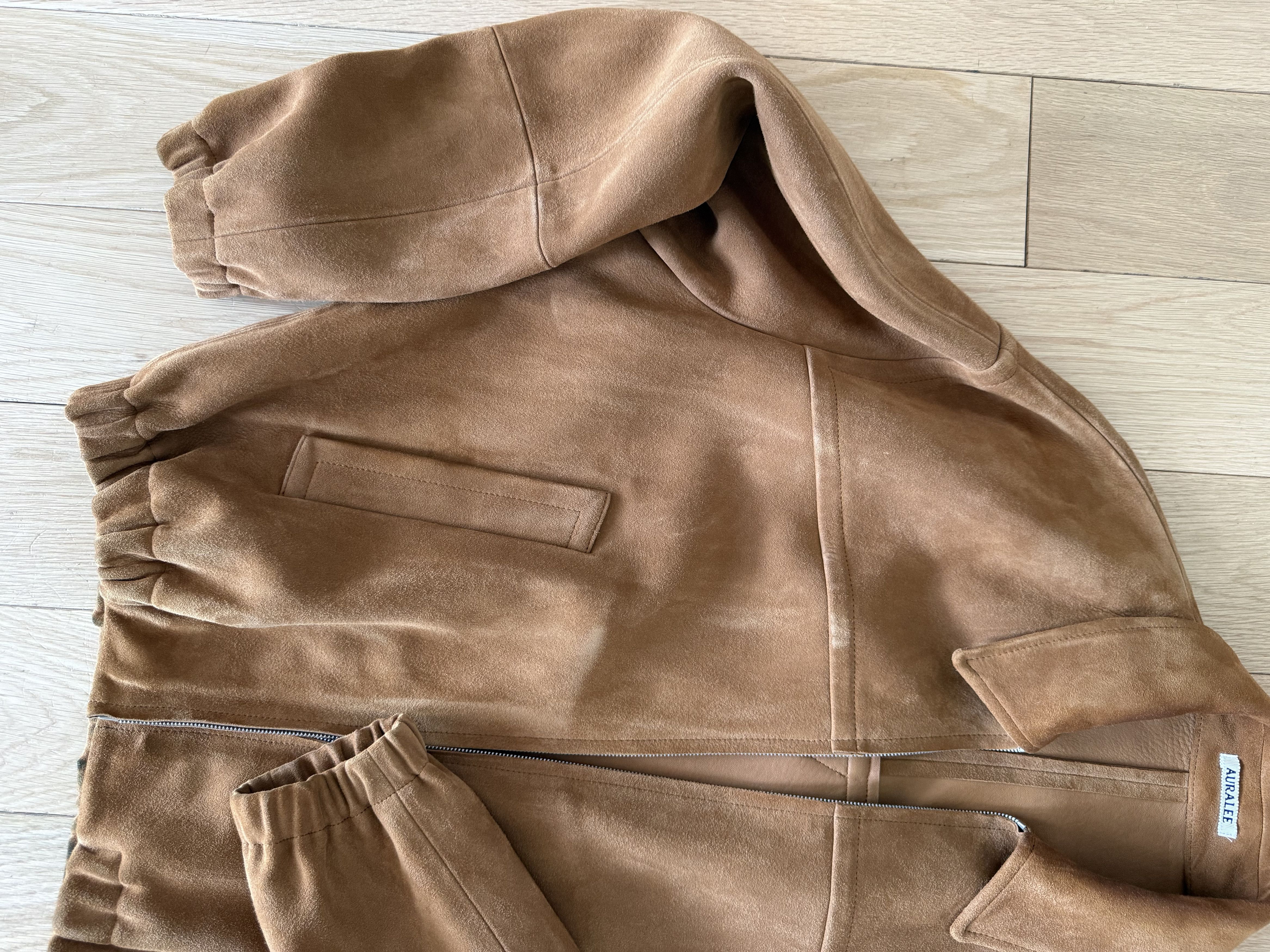 Auralee Auralee Lamb Suede Zip Blouson - Camel Size US XL / EU 56 / 4 - 3 Thumbnail
