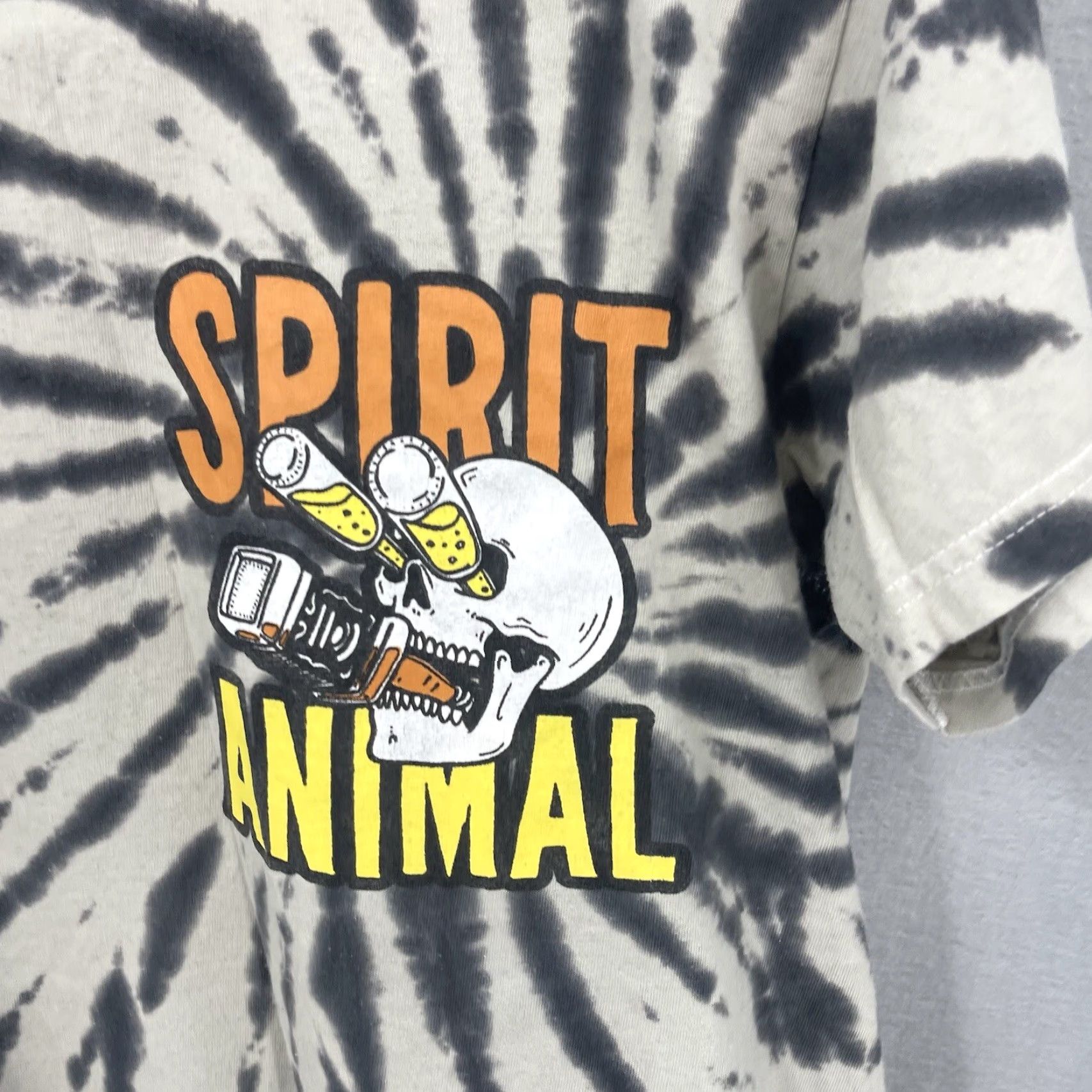 Vintage ALF T-Shirt Mens Small Gray 90s Skull Read As*holes Live Spirit Animal Tie-Dye Crew Neck Short Sleeve Cotton Jersey Vintage No Size US S / EU 44-46 / 1 - 3 Thumbnail